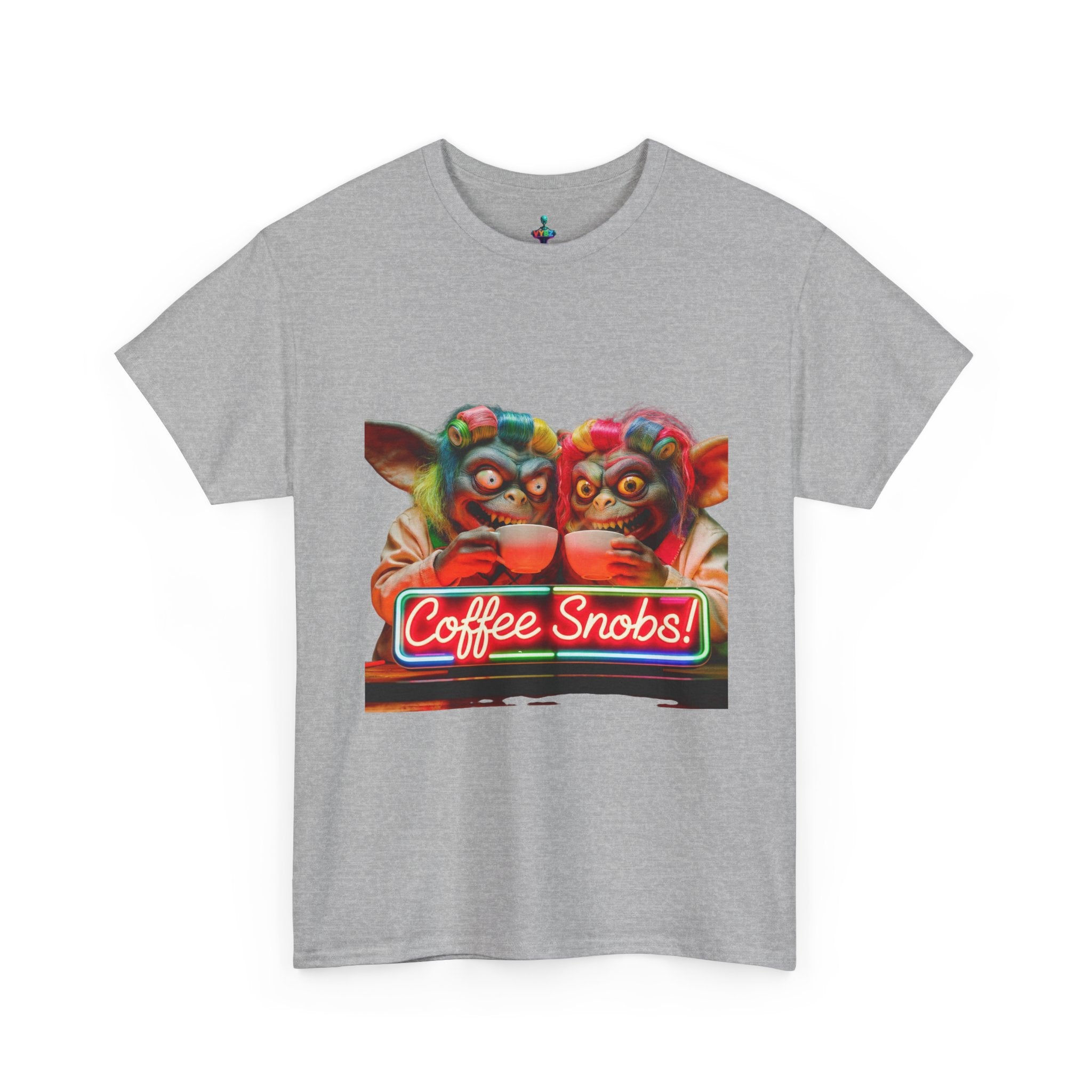 Coffee Snobs T-Shirt — Retro Neon Gremlin Coffee Lovers Tee