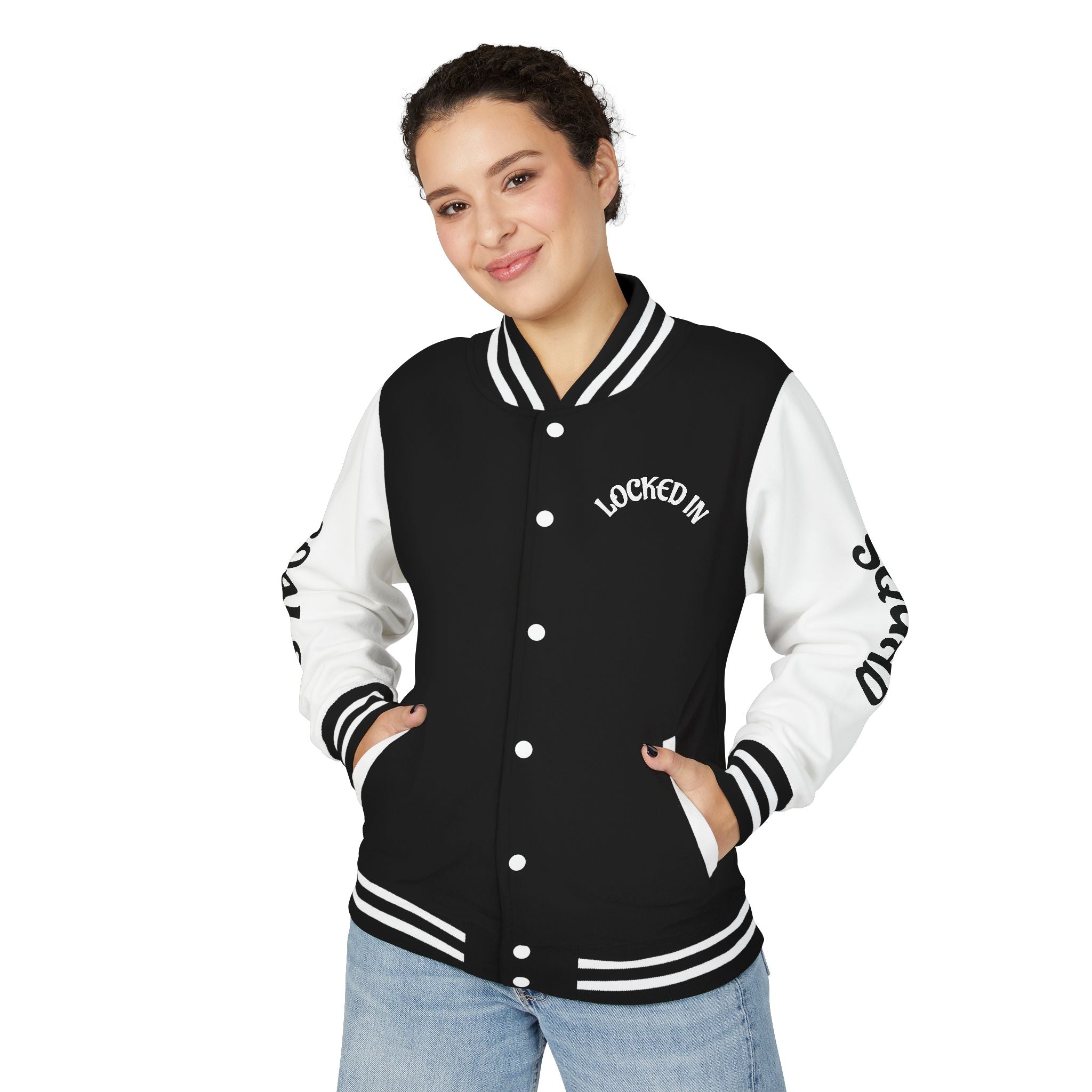 VYBZ "Locked In Goals" Heavyweight Letterman Jacket