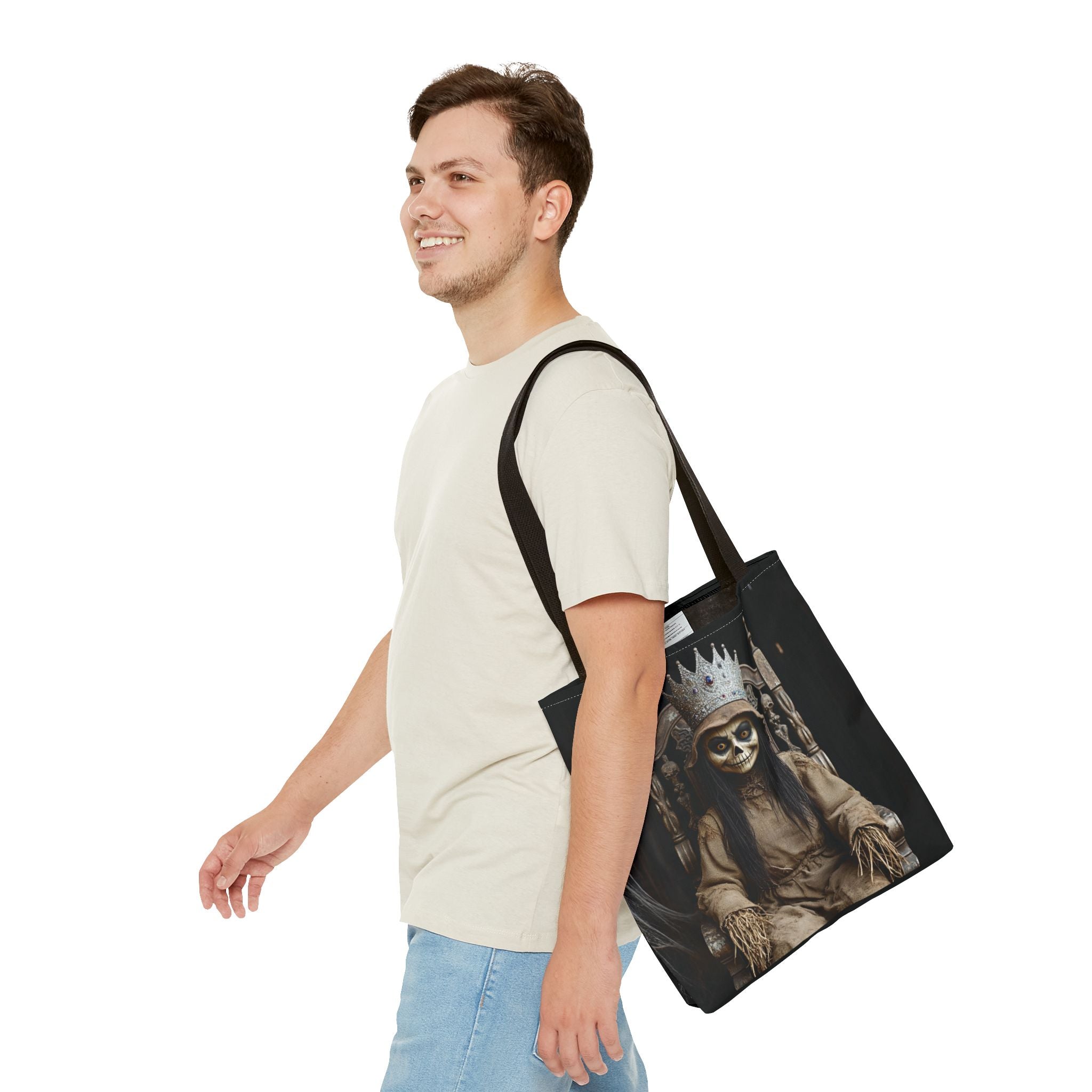 VYBZ Tote Bag - Spooky Skeleton Queen Halloween Design
