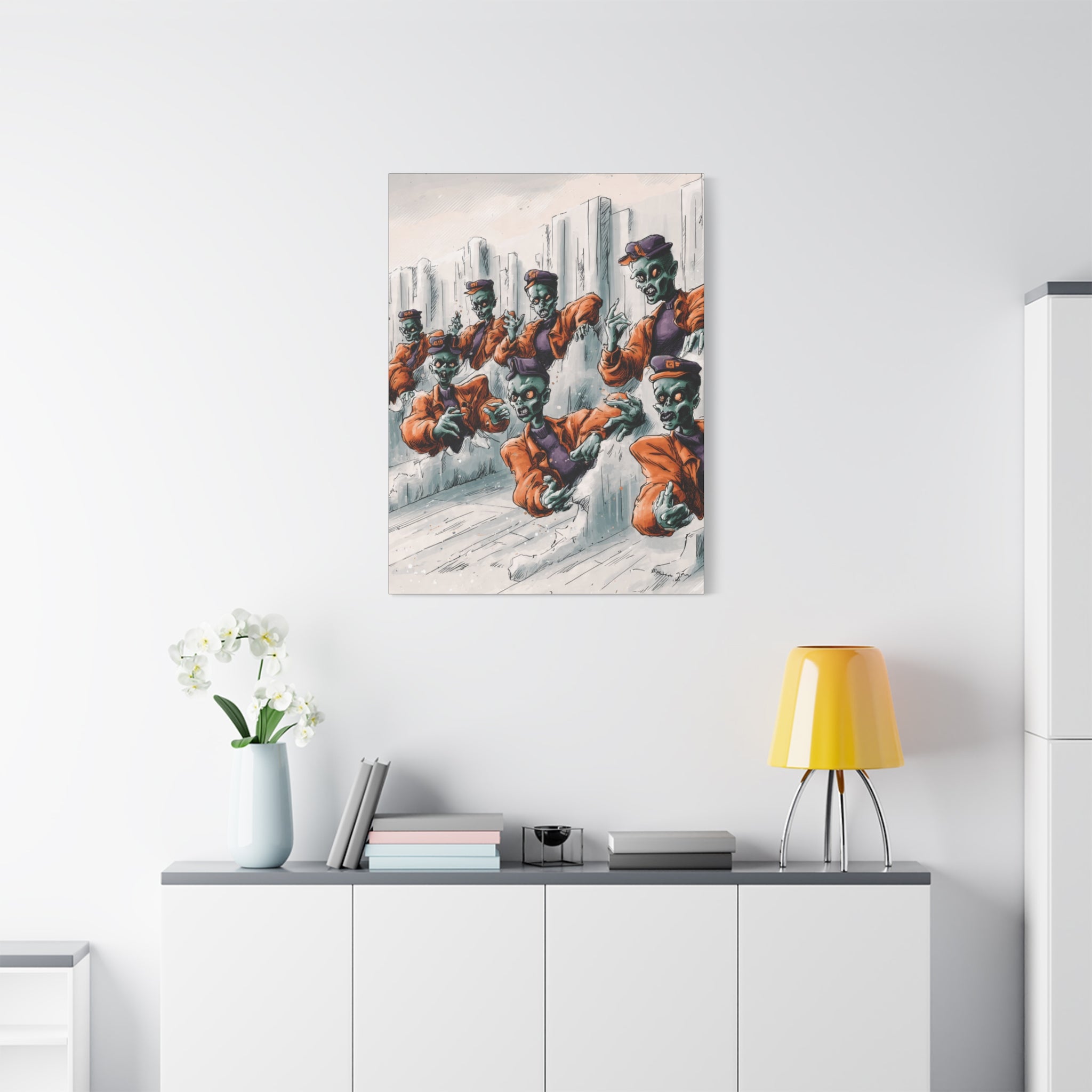 Zombie Chorus Matte Canvas Wall Art