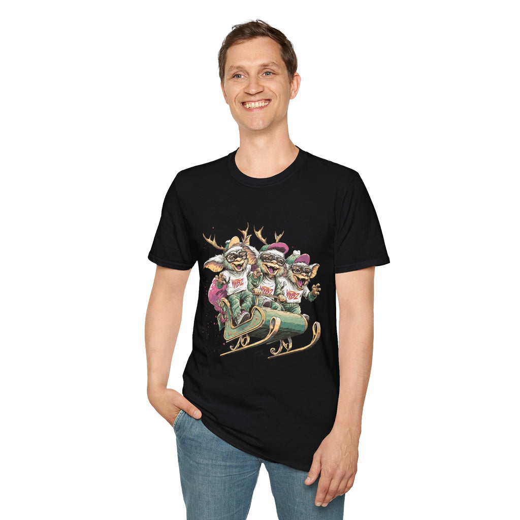 Christmas Gremlin Trio Sleigh T-Shirt