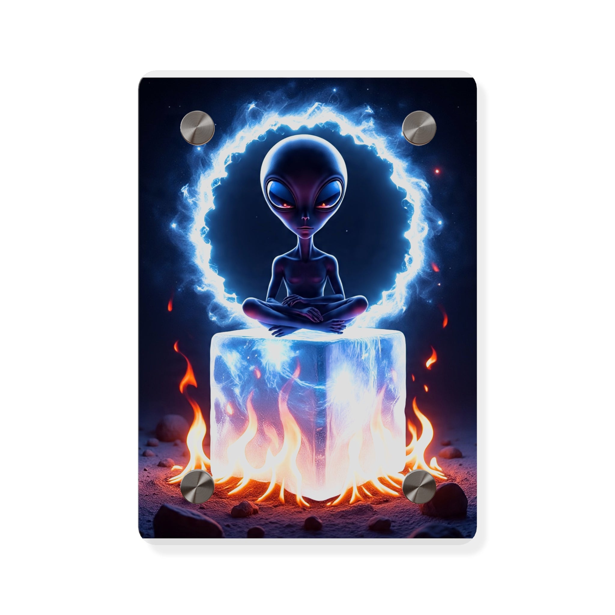 Cosmic Alien Acrylic Wall Art
