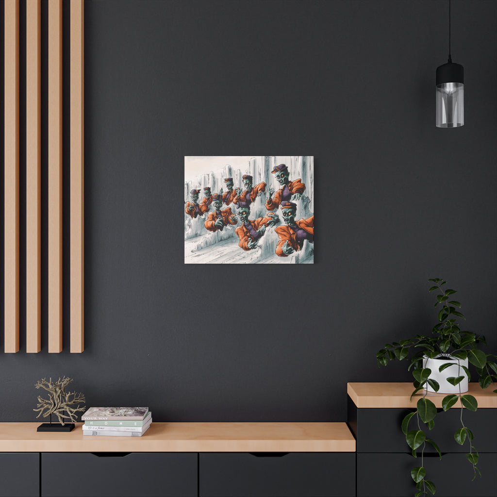 Zombie Chorus Matte Canvas Wall Art