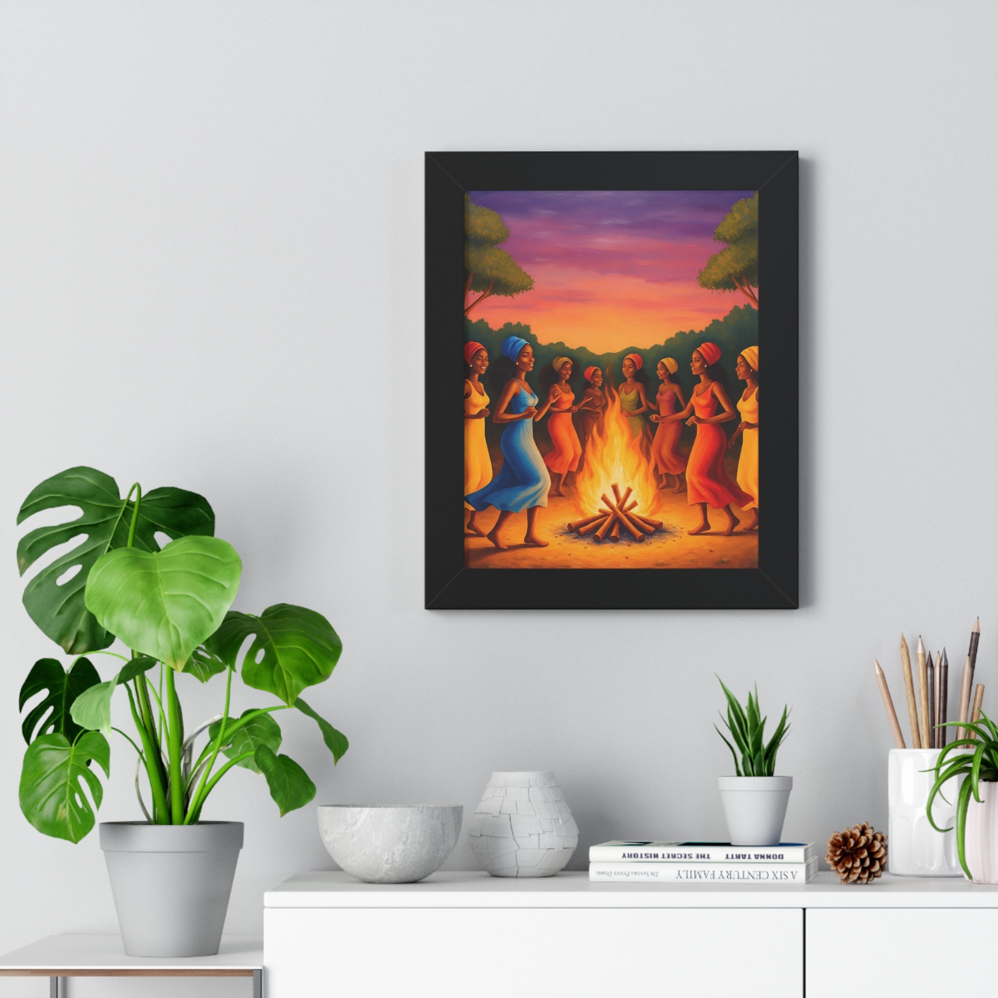 African Women Dance Party Celebration Poster