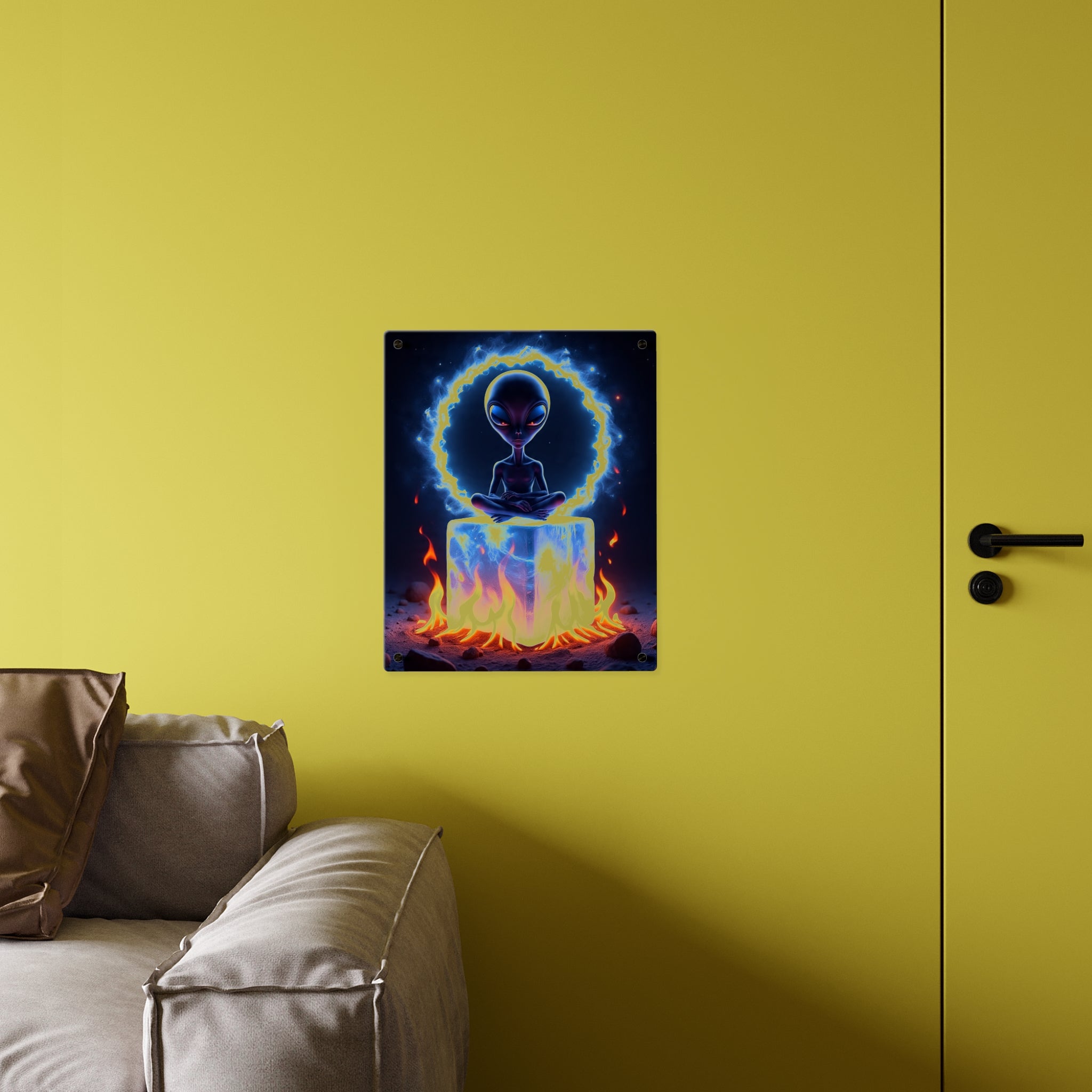 Cosmic Alien Acrylic Wall Art