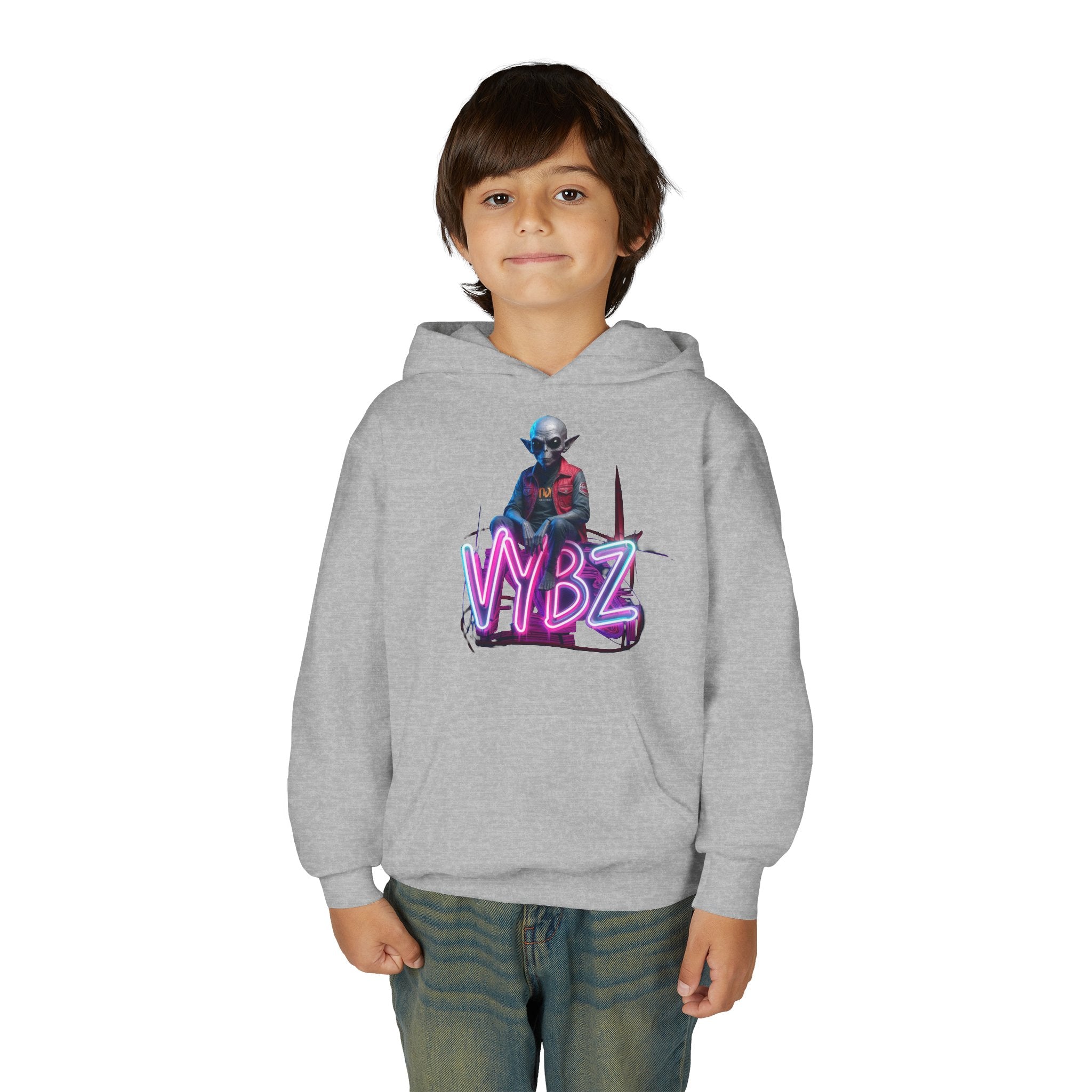 VYBZ Alien Youth Heavy Blend Hooded Sweatshirt, Cozy Streetwear, Perfect for Teens, Gifts for Holidays and Occasions, Casual [...]