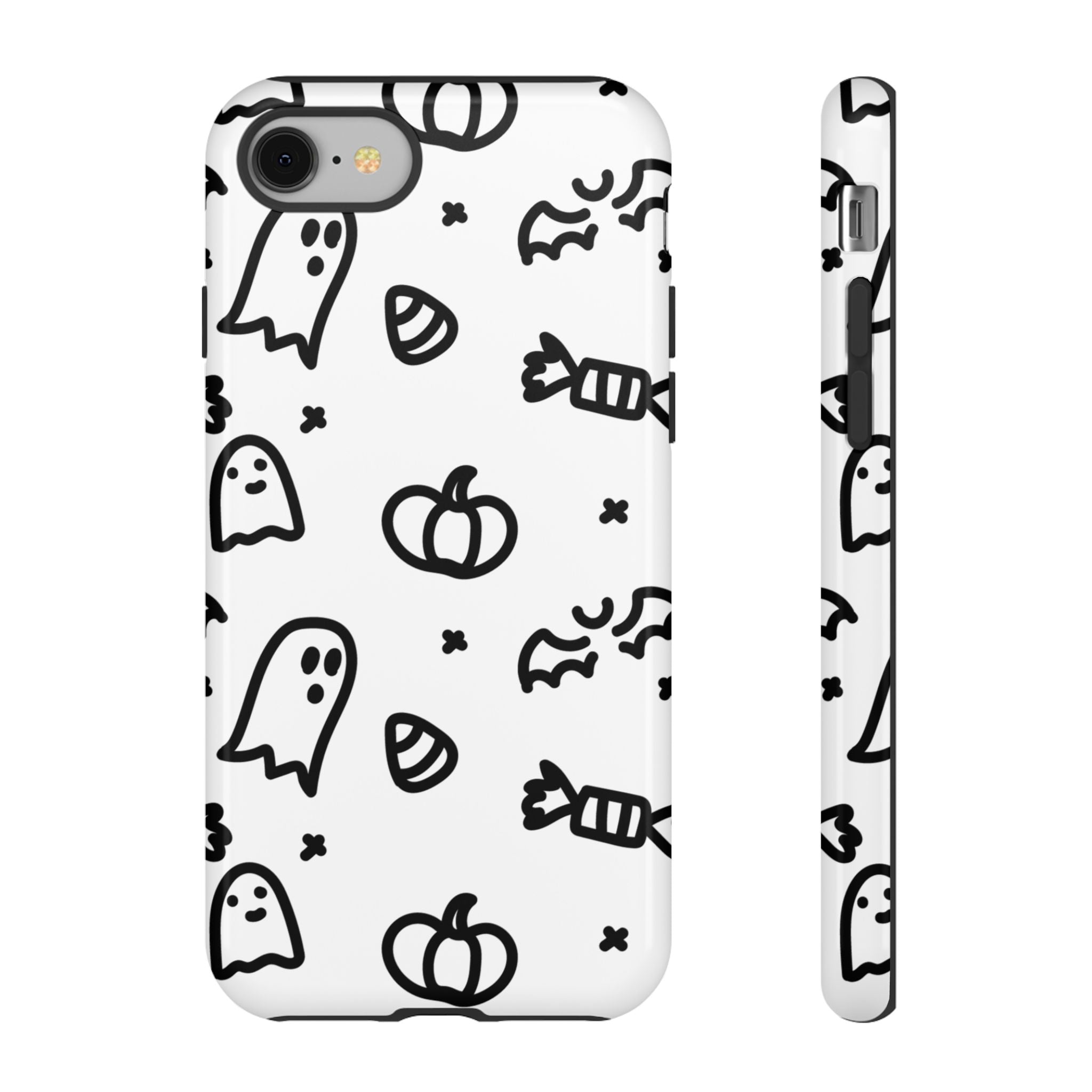 Halloween Themed Phone Case, Spooky Ghosts and Pumpkins, Fall Decor, Costume Party, Trick or Treat