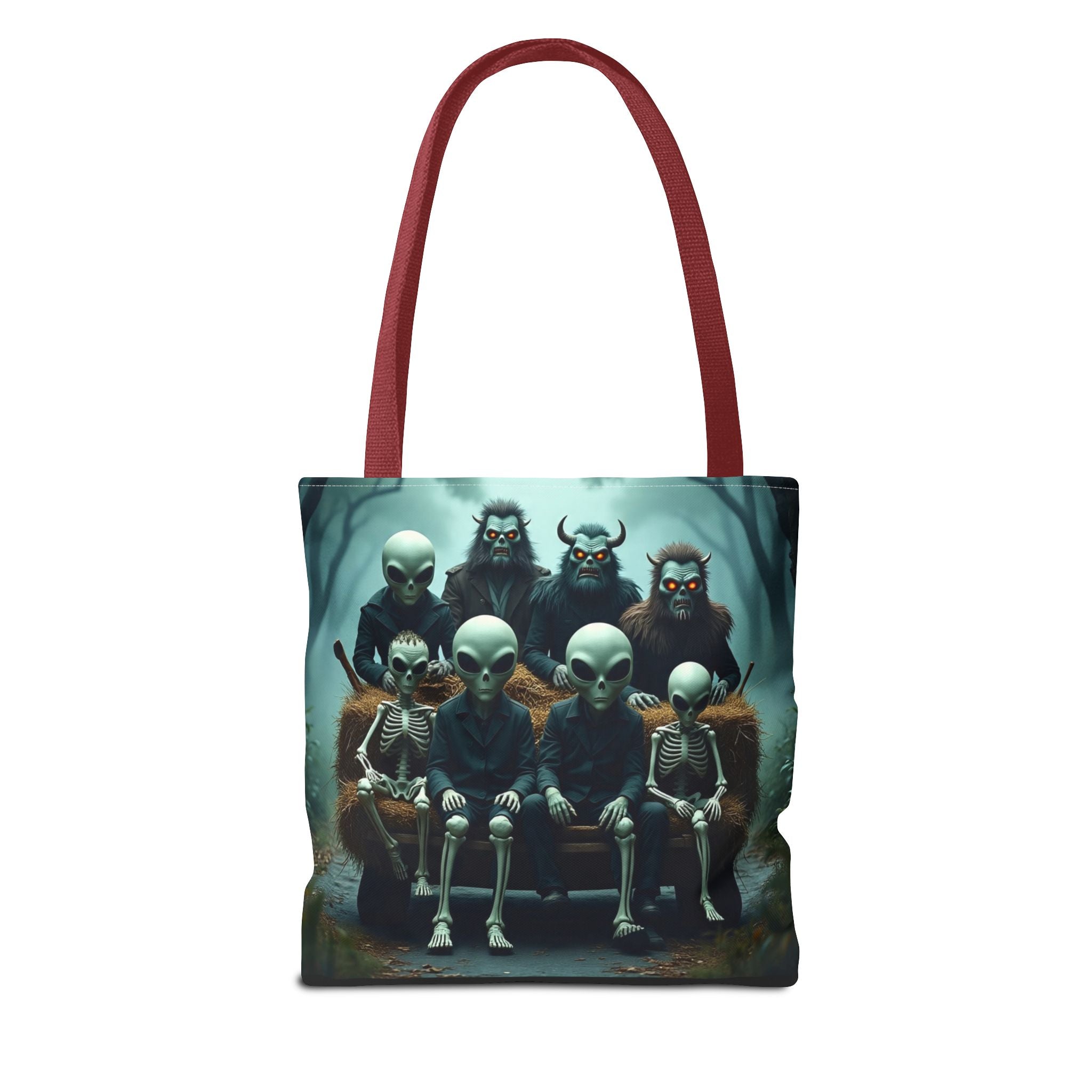 VYBZ Alien Tote Bag - Halloween Trick or Treating Spacious Design