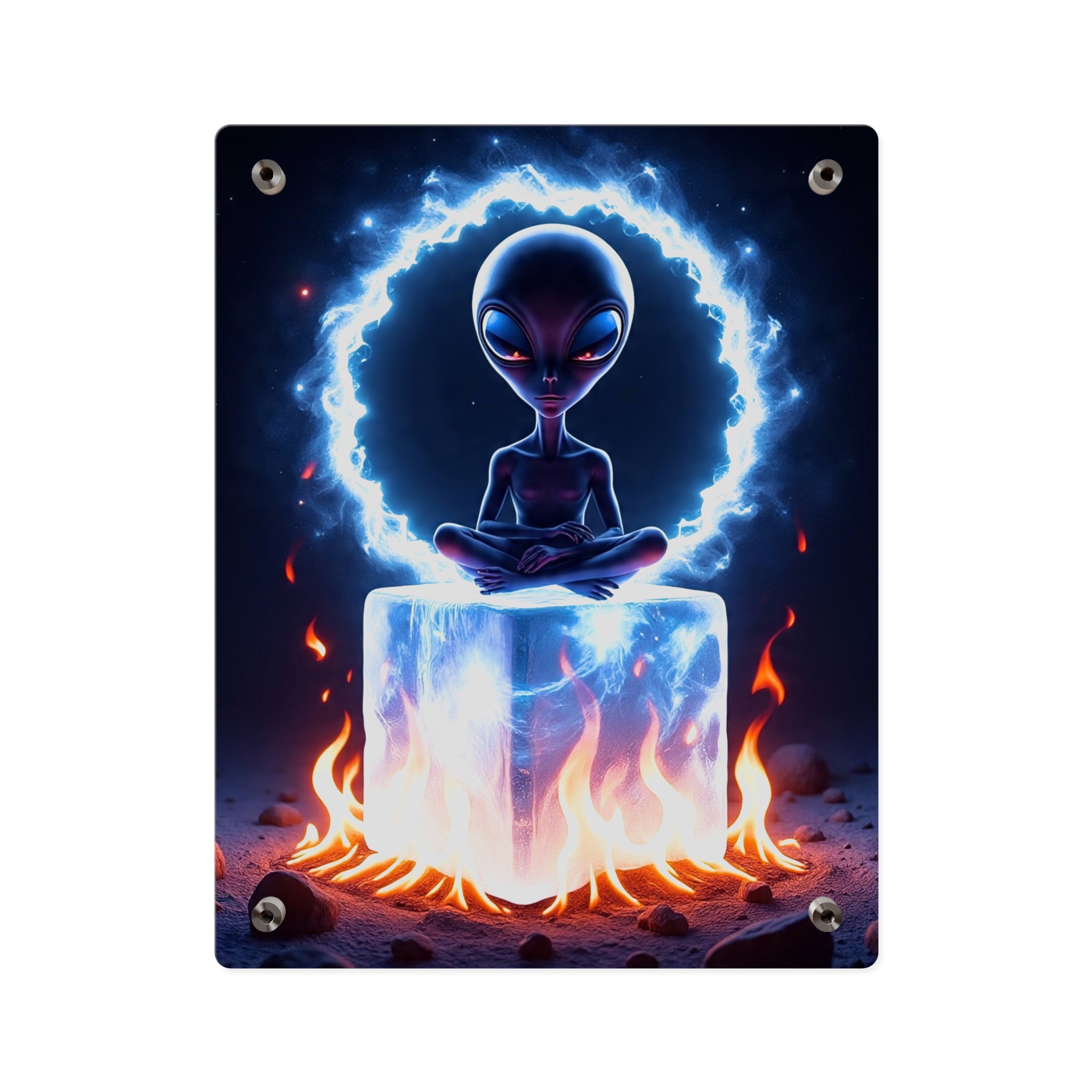 Cosmic Alien Acrylic Wall Art