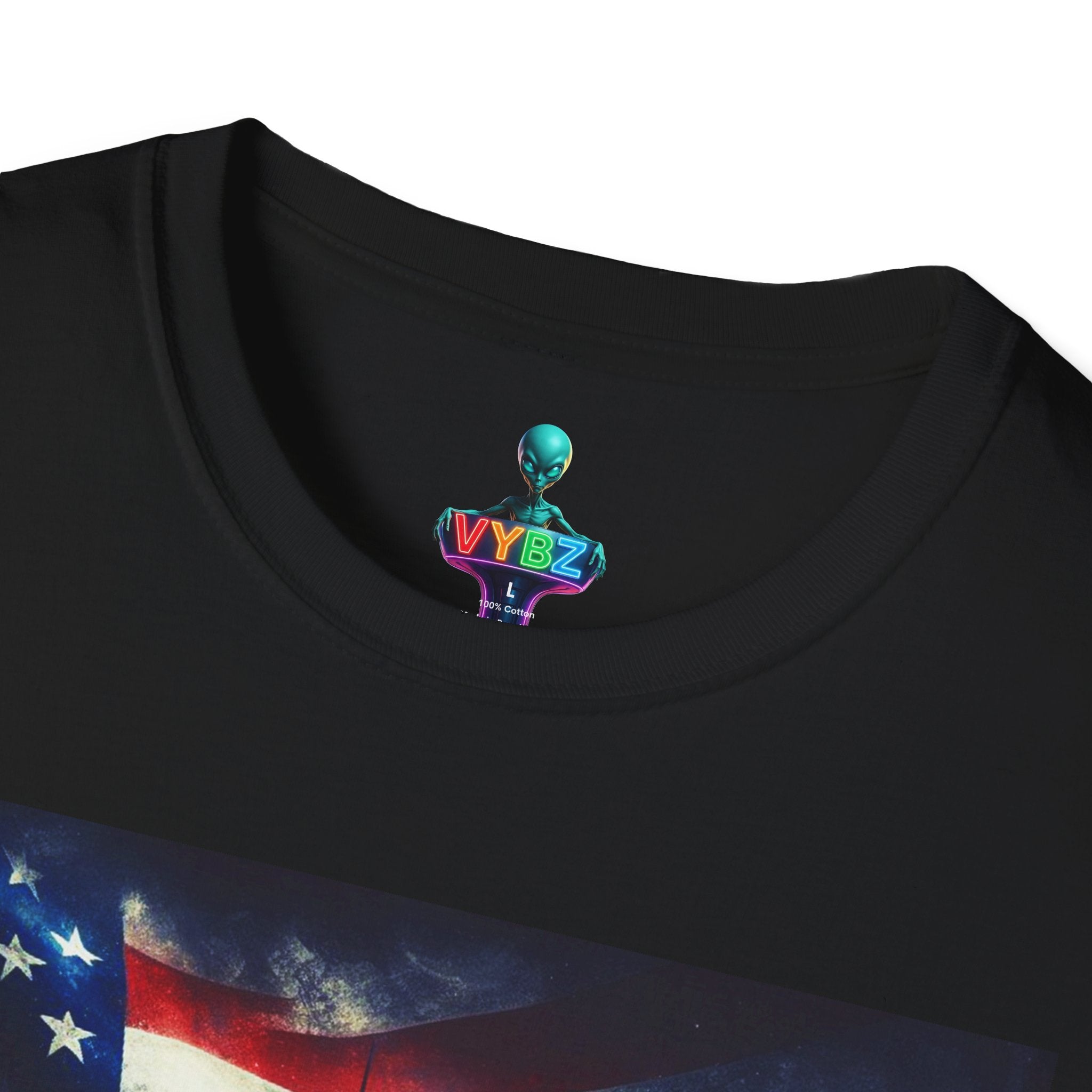VYBZ Freedom-Themed Graphic Tee