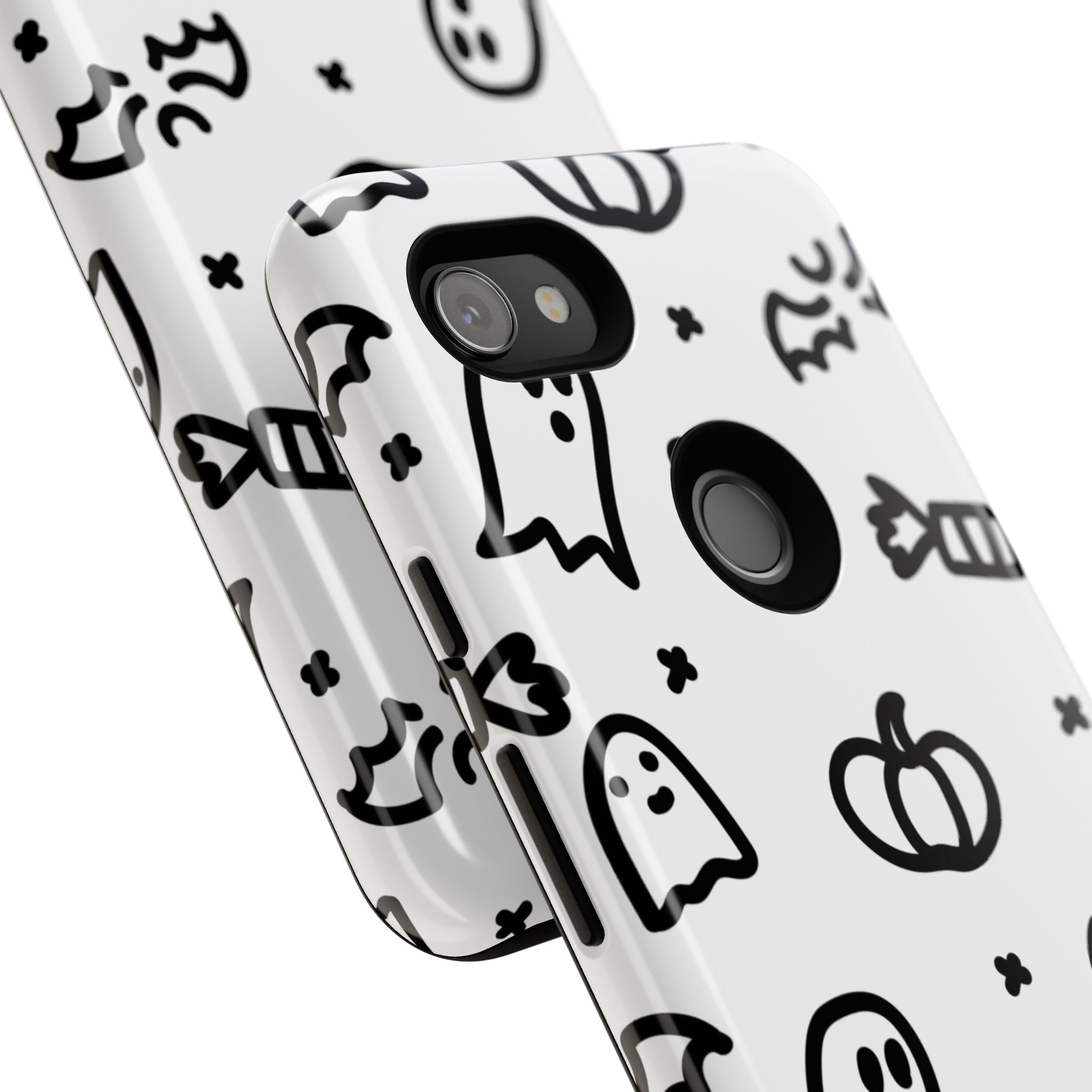 Halloween Themed Phone Case, Spooky Ghosts and Pumpkins, Fall Decor, Costume Party, Trick or Treat