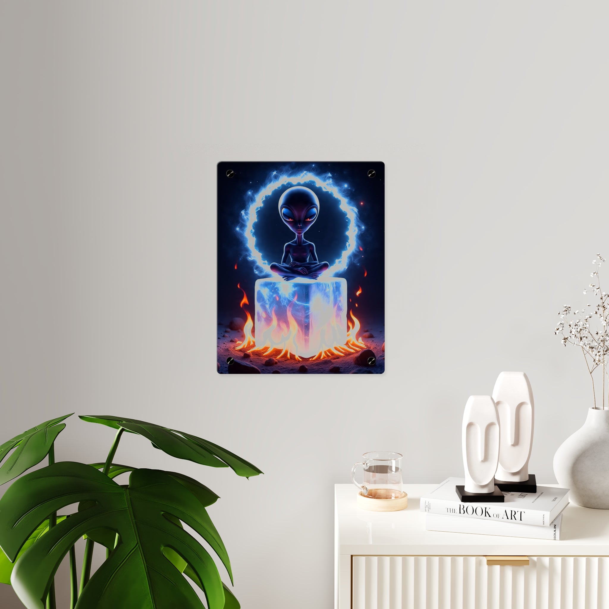 Cosmic Alien Acrylic Wall Art
