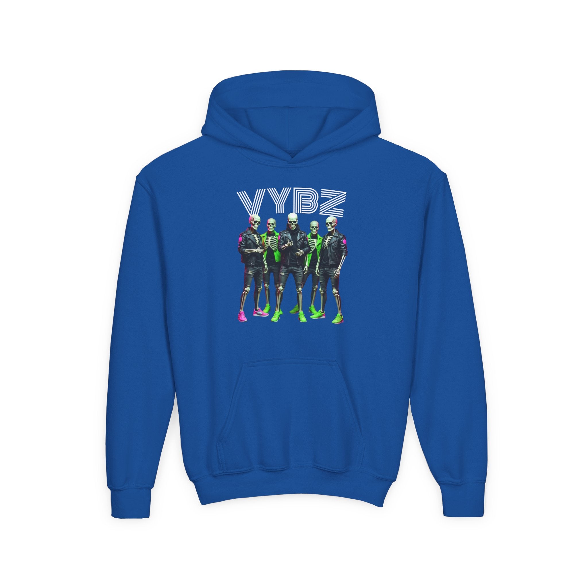 VYBZ Youth Hoodie - Stylish Heavy Blend Sweatshirt for Teens, Graphic Hooded Sweatshirt, Casual Streetwear, Birthday Gift