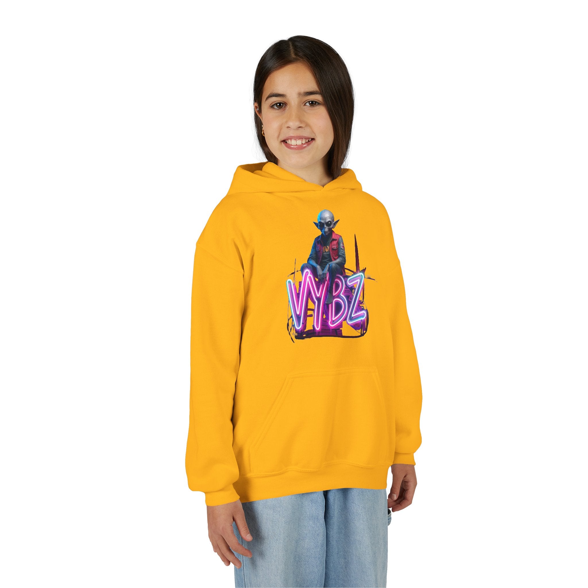 VYBZ Alien Youth Heavy Blend Hooded Sweatshirt, Cozy Streetwear, Perfect for Teens, Gifts for Holidays and Occasions, Casual [...]