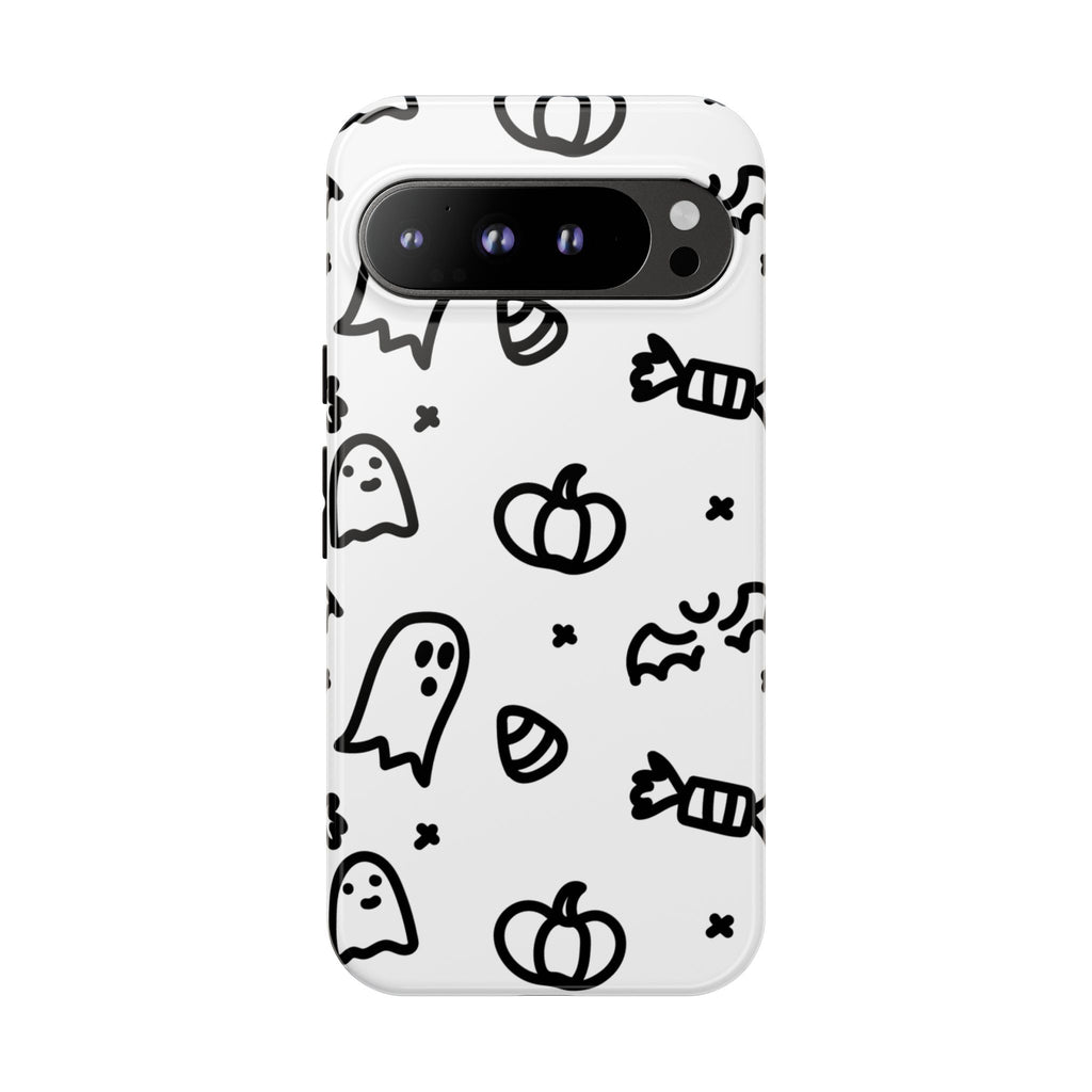 Halloween Themed Phone Case, Spooky Ghosts and Pumpkins, Fall Decor, Costume Party, Trick or Treat