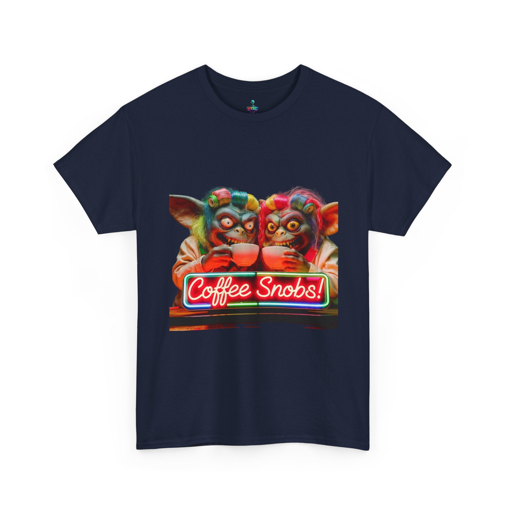 Coffee Snobs T-Shirt — Retro Neon Gremlin Coffee Lovers Tee
