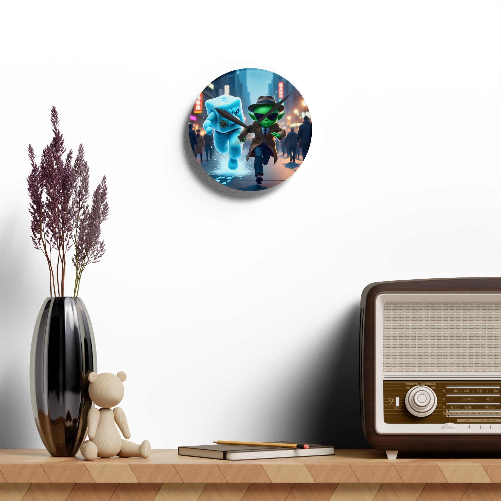 Alien Ice Acrylic Wall Clock