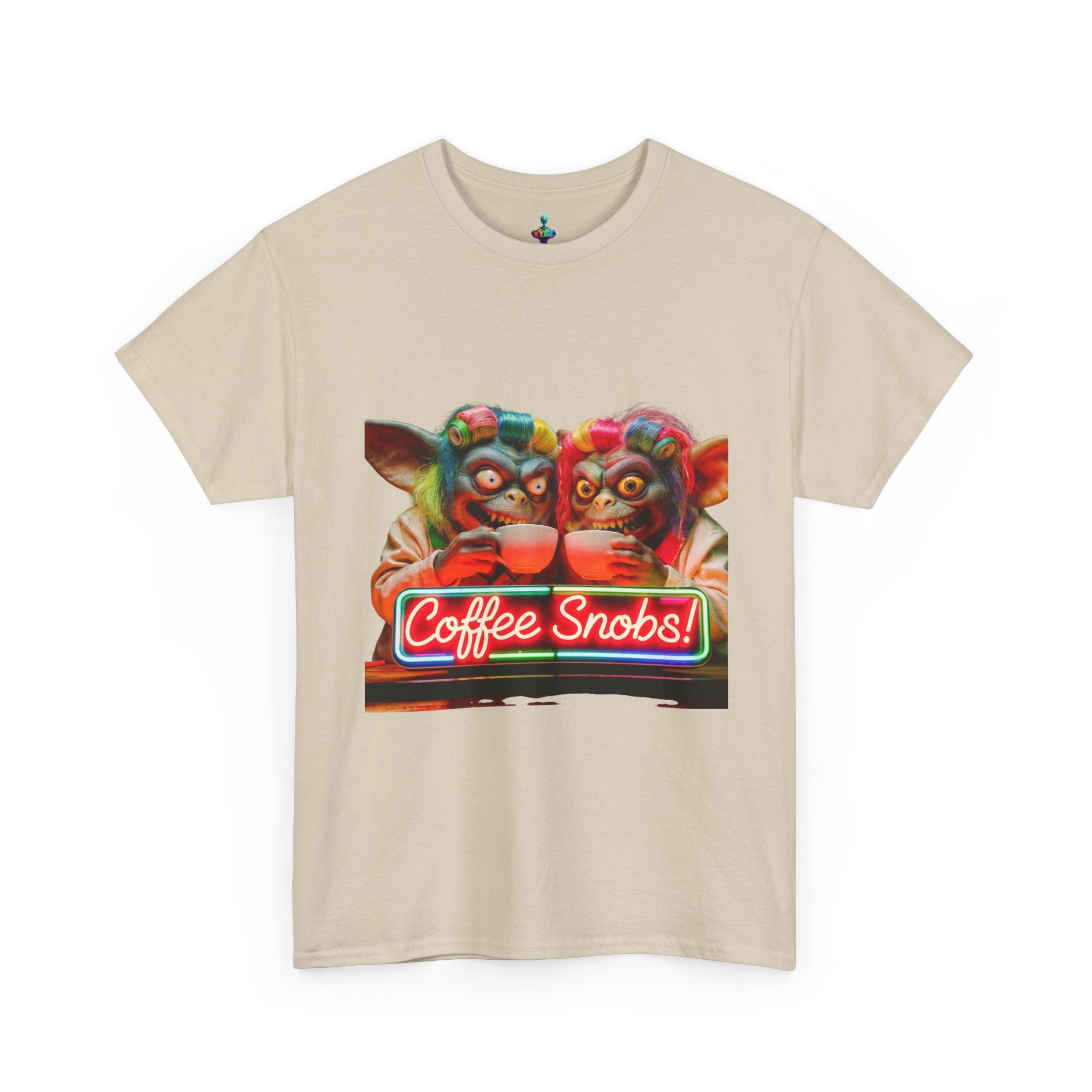 Coffee Snobs T-Shirt — Retro Neon Gremlin Coffee Lovers Tee