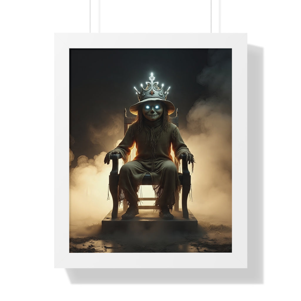 Whimsical Framed Vertical Poster - Unique Wall Art for Home Decor, Halloween Decor, Gift for Animal Lovers, Mystical Artwork, Fantasy Decor