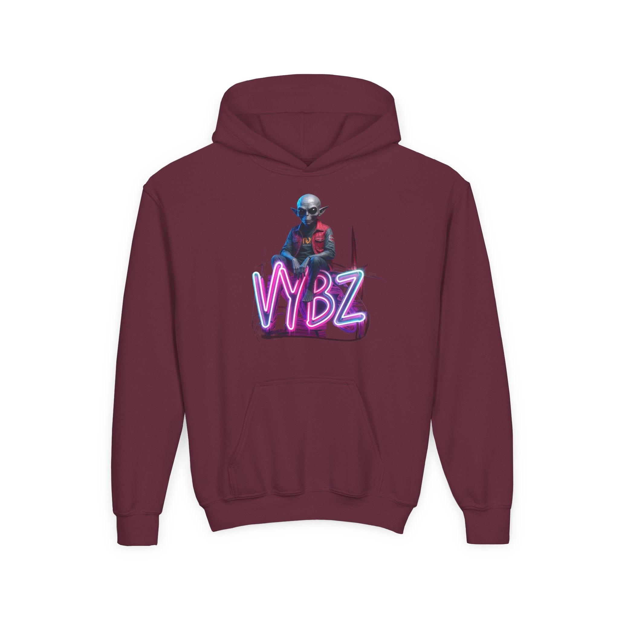 VYBZ Alien Youth Heavy Blend Hooded Sweatshirt, Cozy Streetwear, Perfect for Teens, Gifts for Holidays and Occasions, Casual [...]