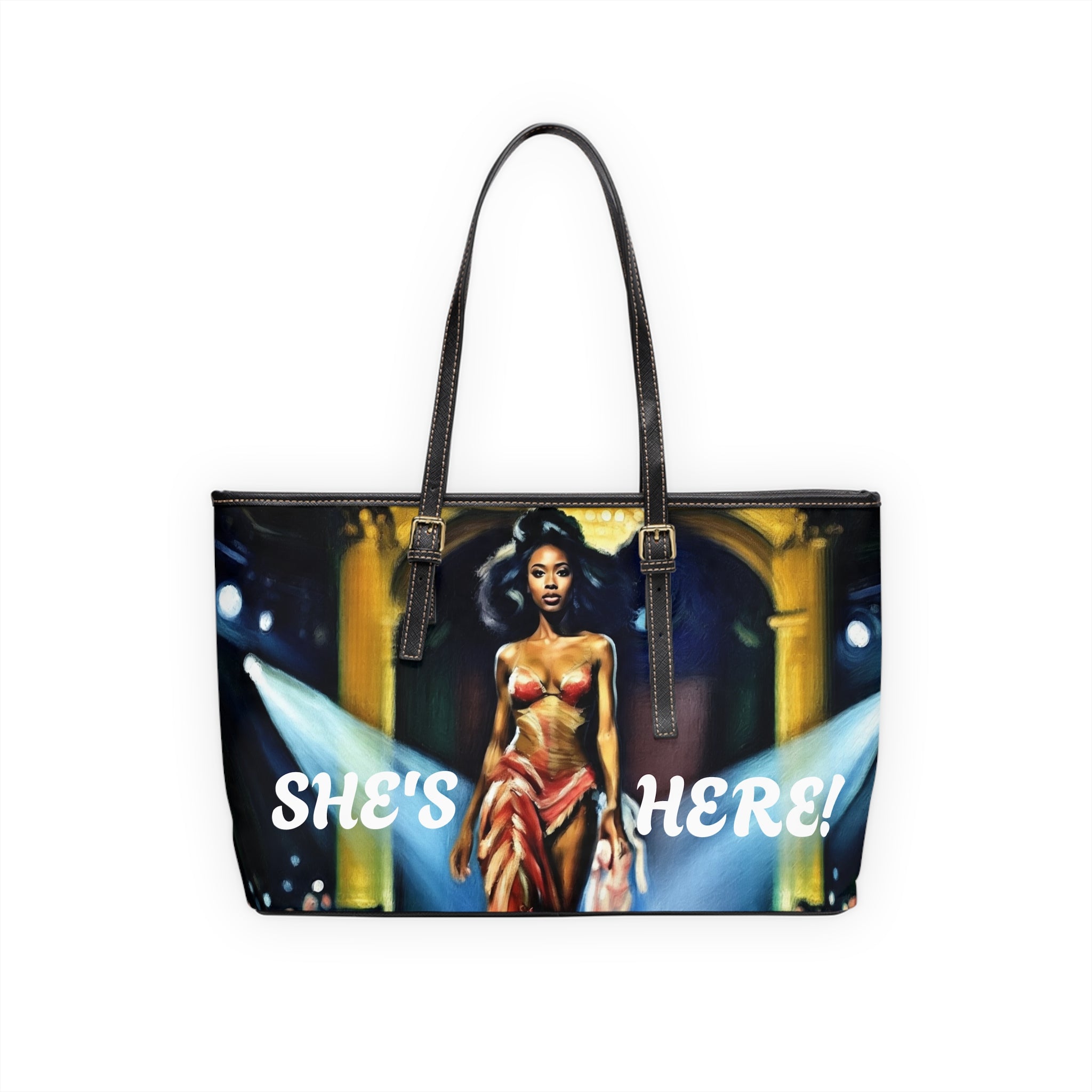 VYBZ "It's Her!/She's Here! Leather Shoulder Bag
