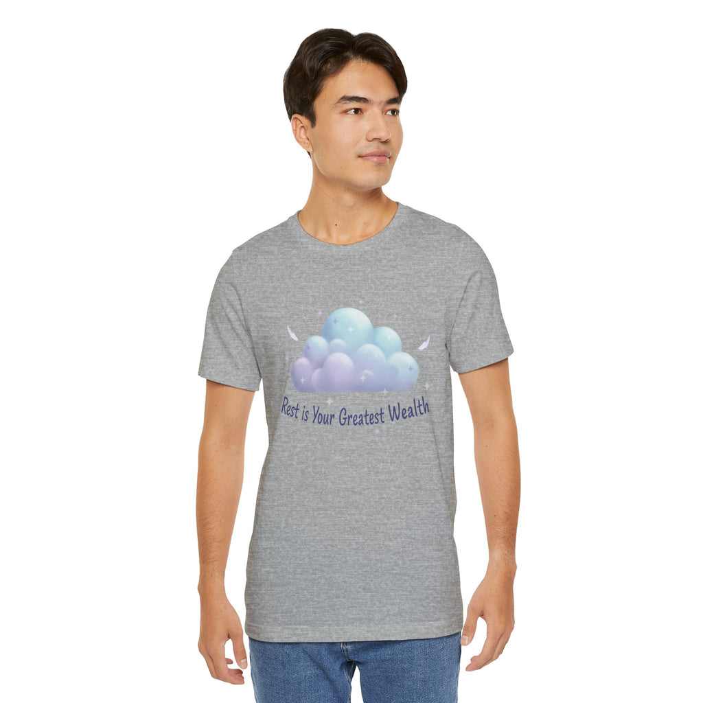 Rest Is Your Greatest Wealth Tee | Sleepmaxxing, restful self care