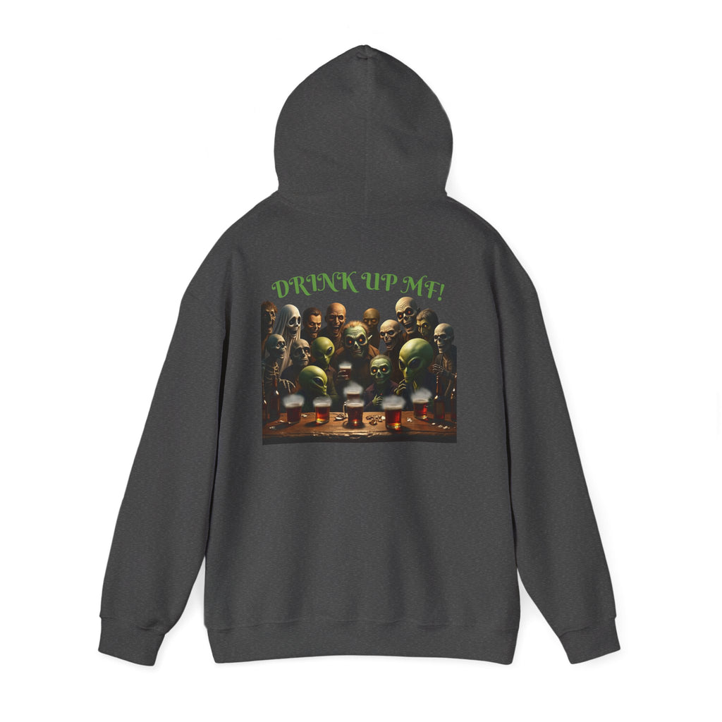 VYBZ Aliens and Monsters Unisex Hooded Sweatshirt - Funny Quote Design
