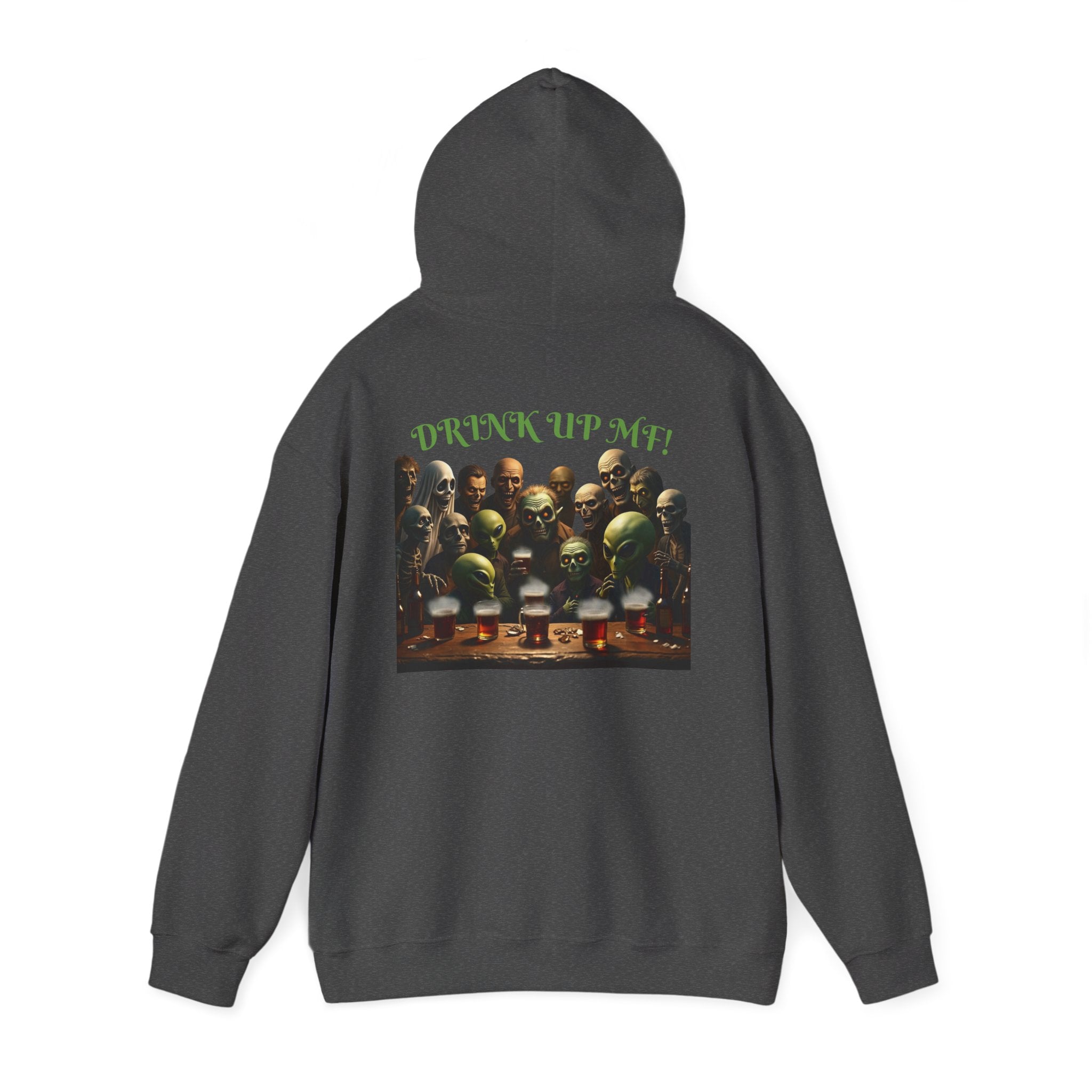 VYBZ Aliens and Monsters Unisex Hooded Sweatshirt - Funny Quote Design