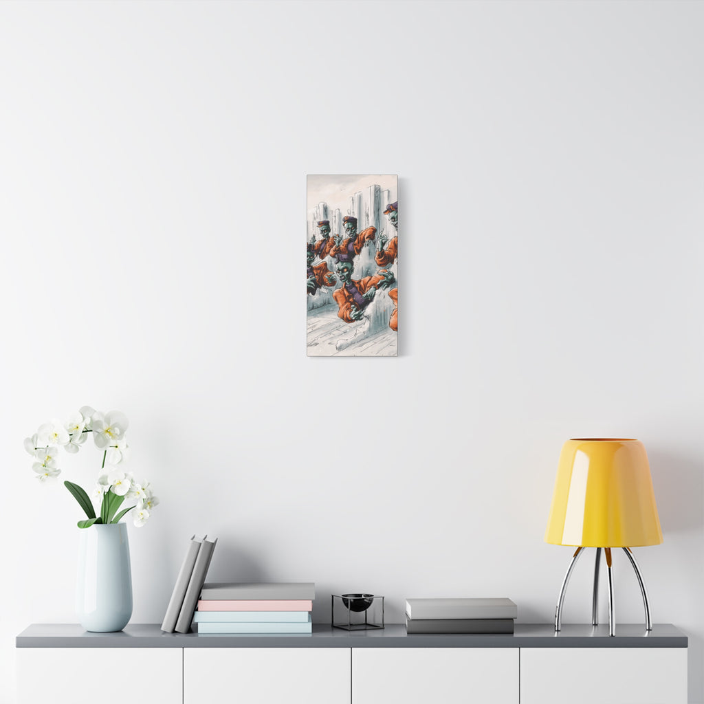 Zombie Chorus Matte Canvas Wall Art
