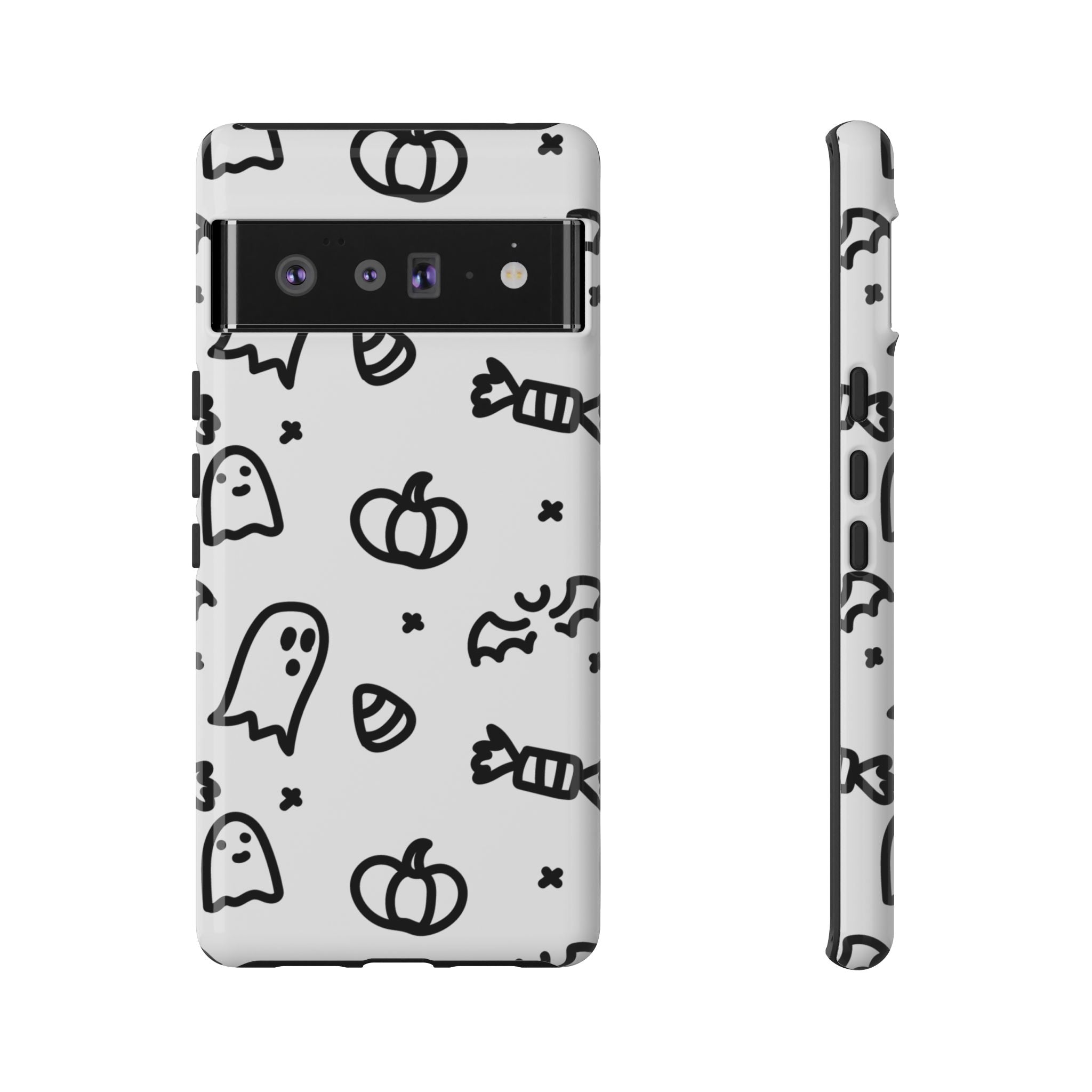 Halloween Themed Phone Case, Spooky Ghosts and Pumpkins, Fall Decor, Costume Party, Trick or Treat