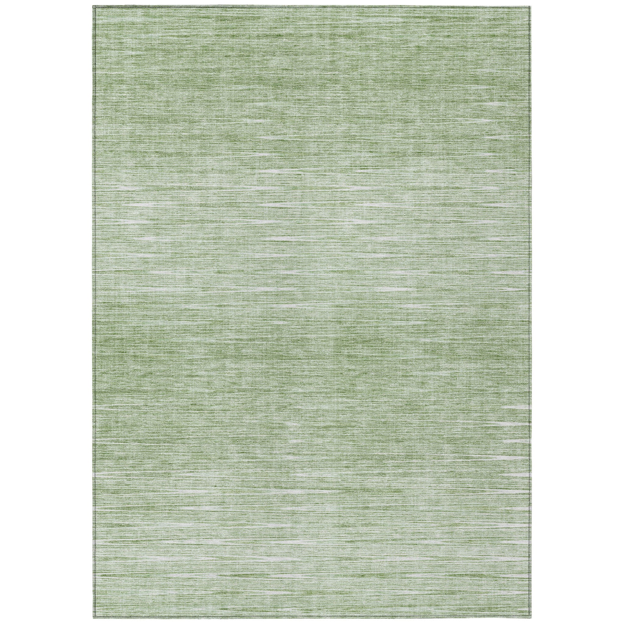 5' X 8' Artichoke Green And Green Abstract Washable Indoor Outdoor Area Rug-1