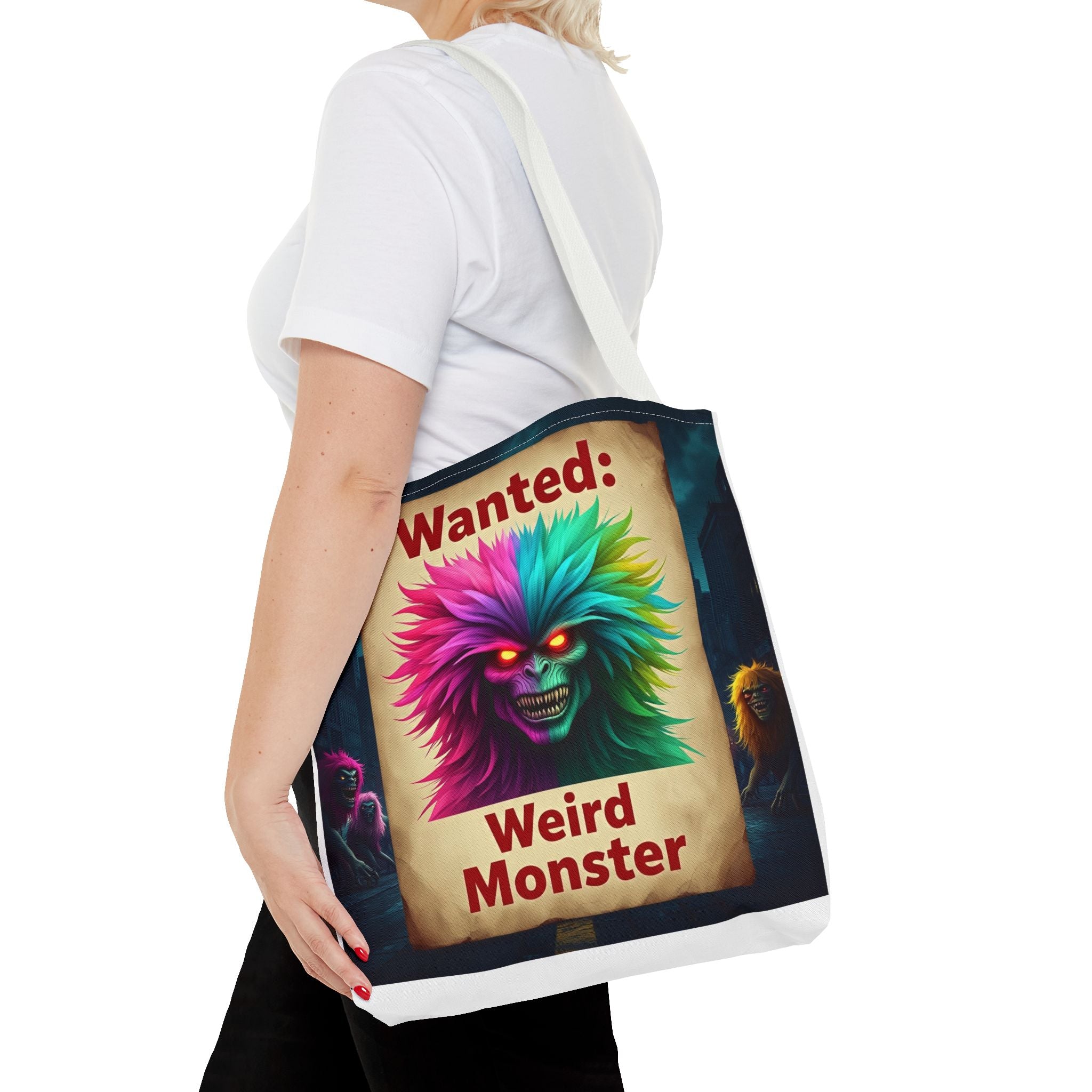 VYBZ Wanted Monster Print Tote Bag