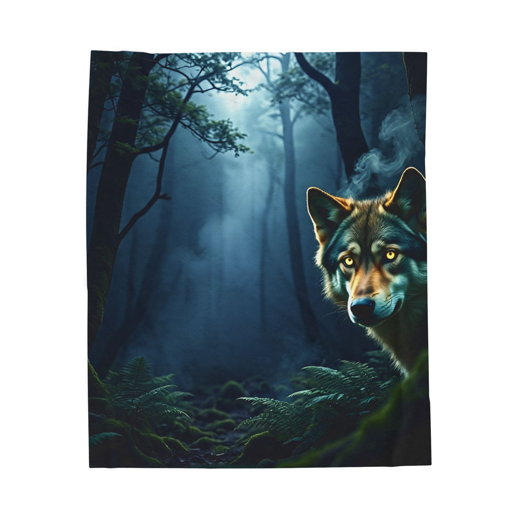 Mysterious Wolf Plush Blanket