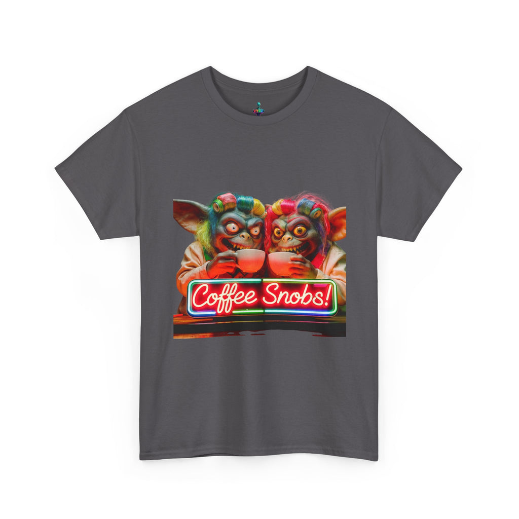 Coffee Snobs T-Shirt — Retro Neon Gremlin Coffee Lovers Tee