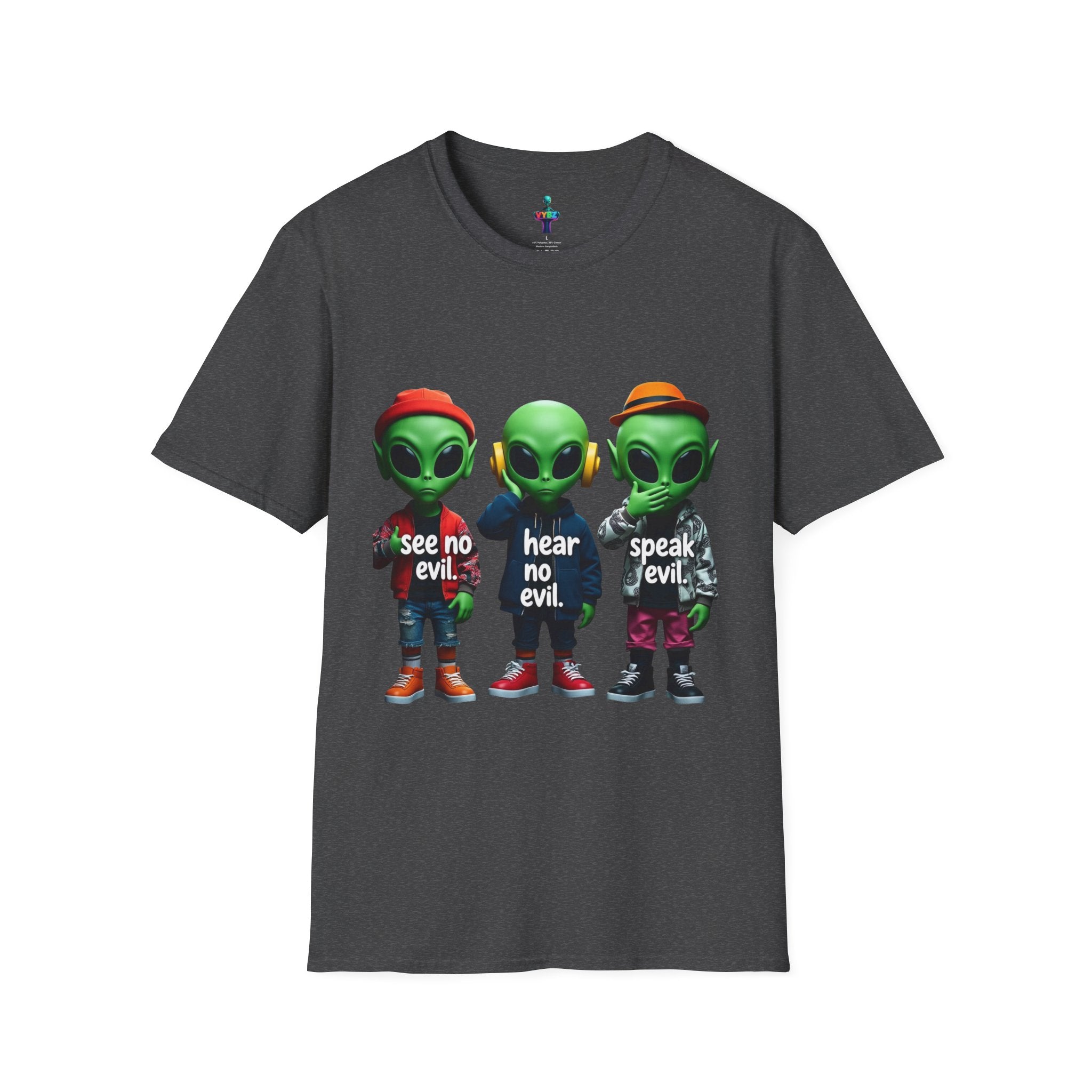 VYBZ Alien "See No Evil, Hear No Evil, Speak Evil" Unisex T-Shirt