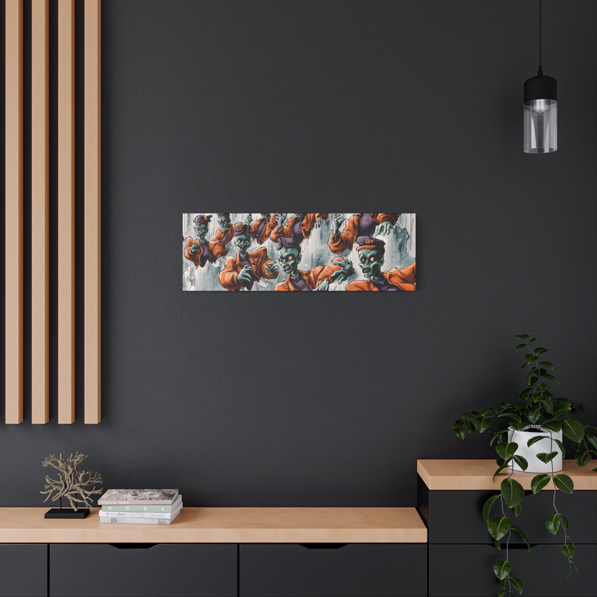 Zombie Chorus Matte Canvas Wall Art