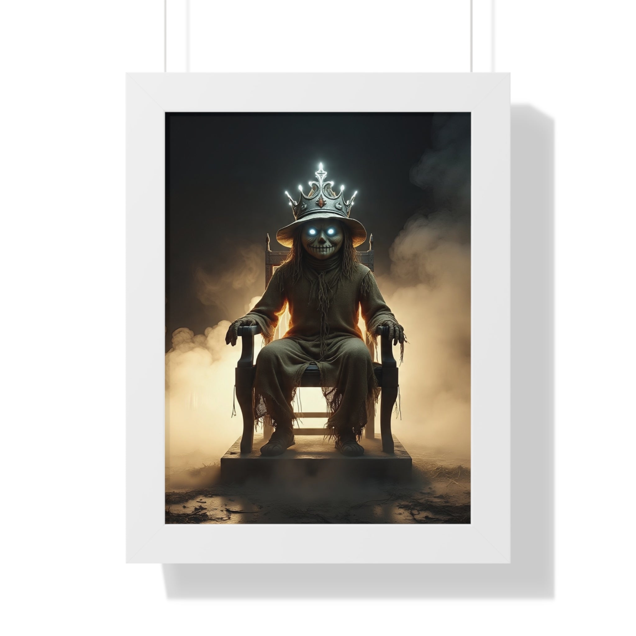 Whimsical Framed Vertical Poster - Unique Wall Art for Home Decor, Halloween Decor, Gift for Animal Lovers, Mystical Artwork, Fantasy Decor