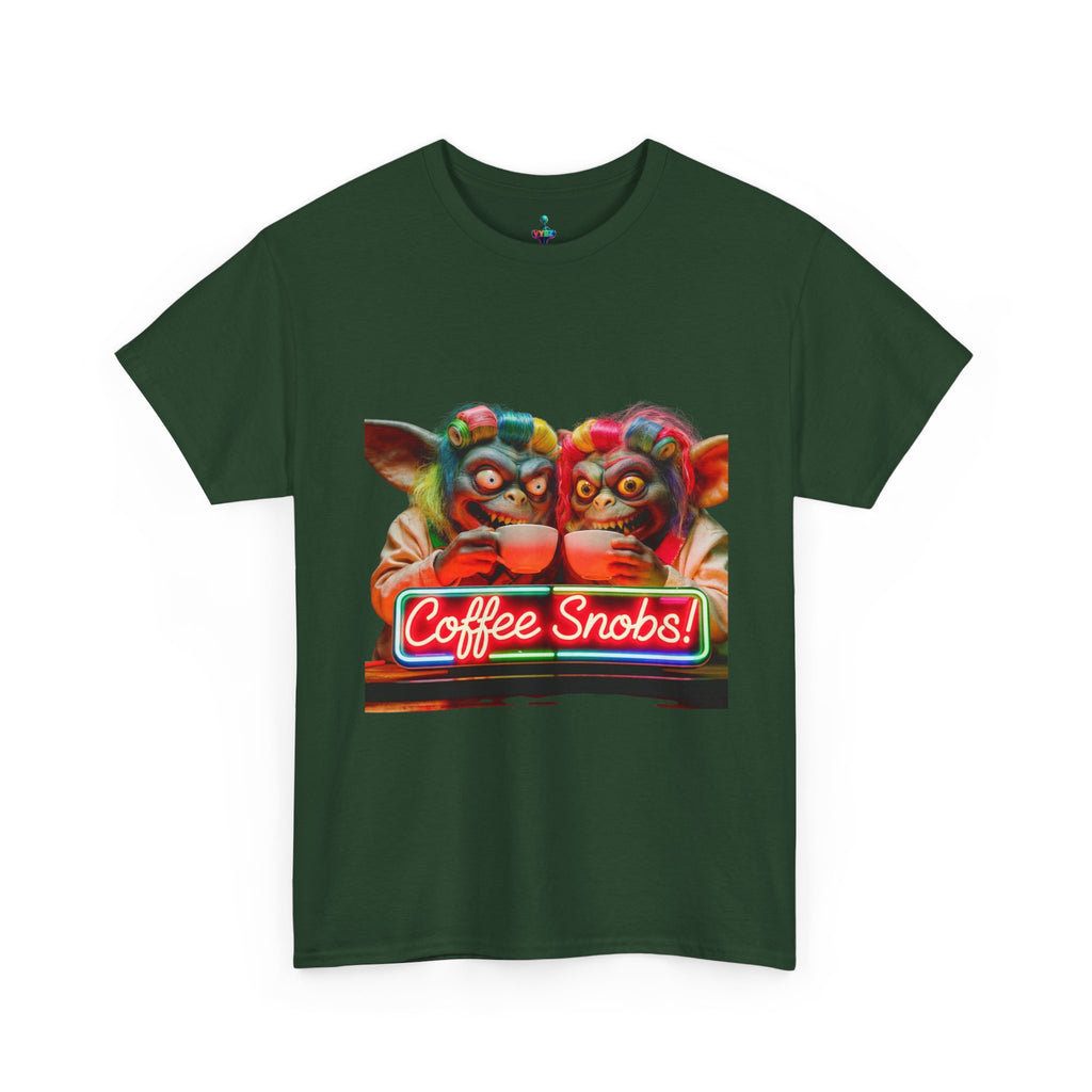 Coffee Snobs T-Shirt — Retro Neon Gremlin Coffee Lovers Tee