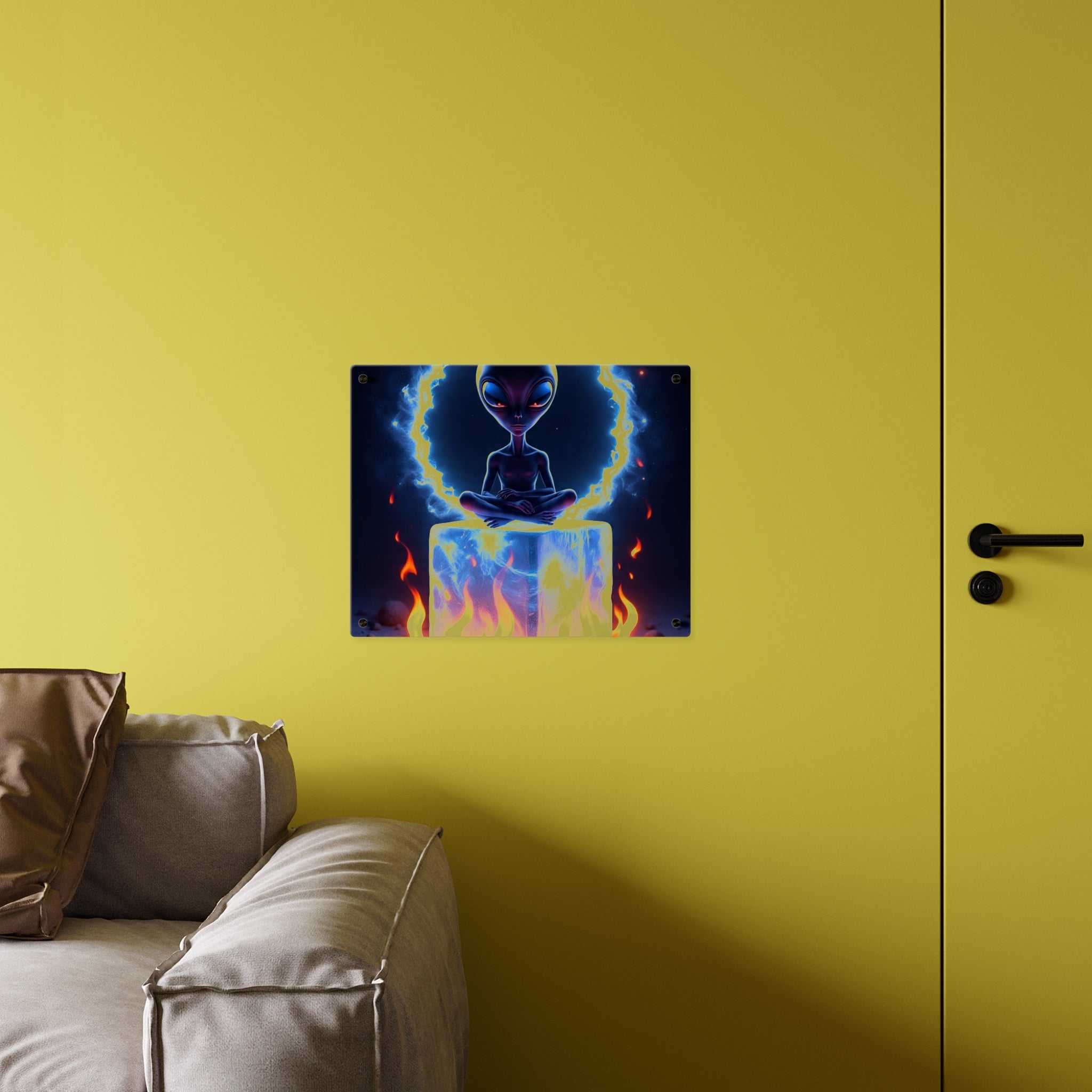 Cosmic Alien Acrylic Wall Art