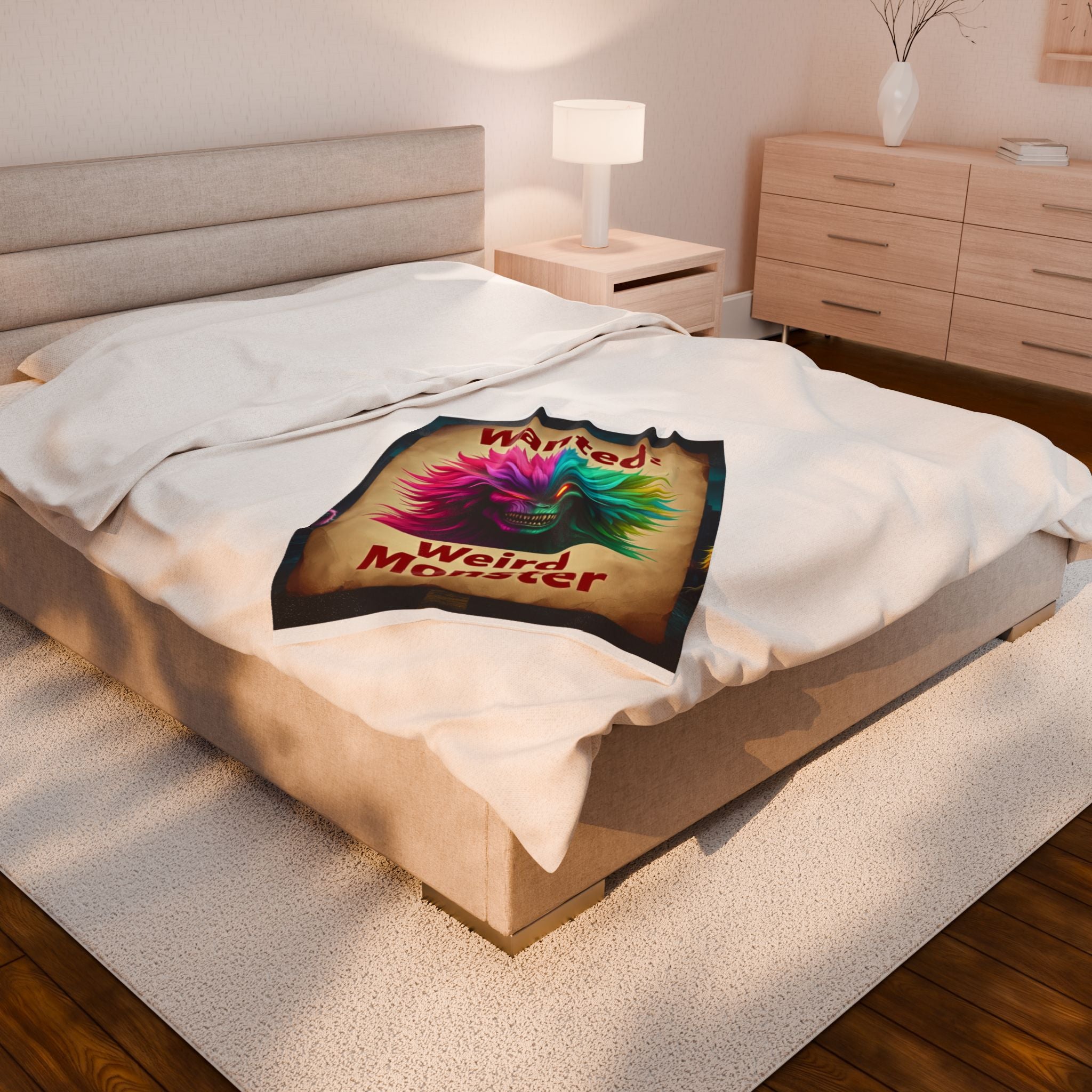Wanted: Weird Monster Plush Blanket