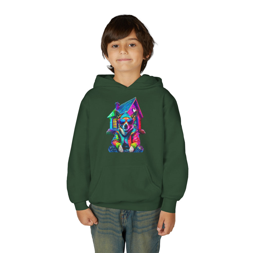 VYBZ Colorful Dog House Youth Hoodie