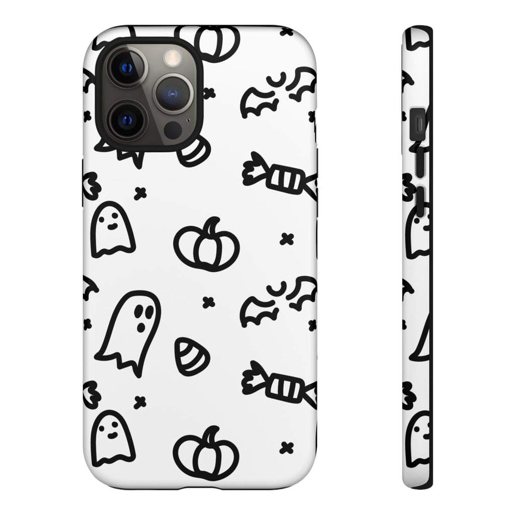 Halloween Themed Phone Case, Spooky Ghosts and Pumpkins, Fall Decor, Costume Party, Trick or Treat