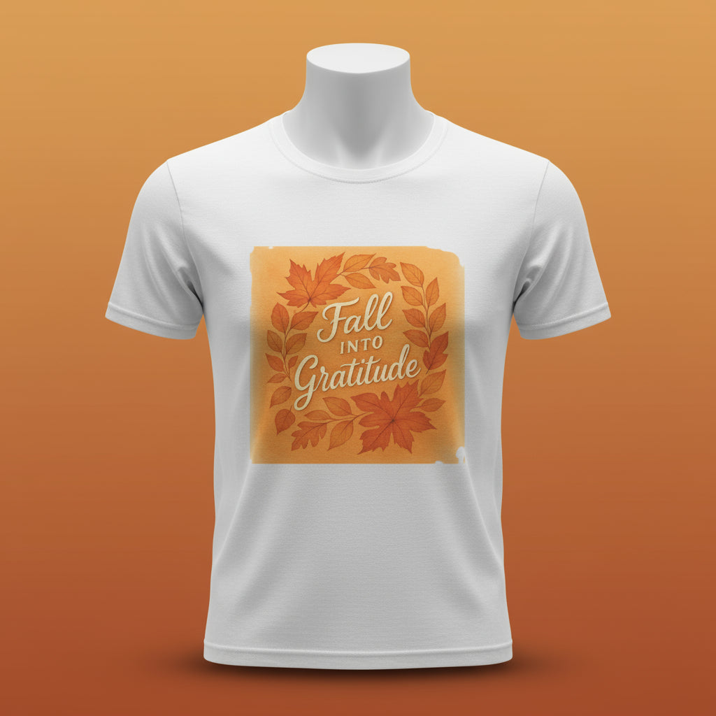 Fall into Gratitude Unisex Jersey Short Sleeve Tee