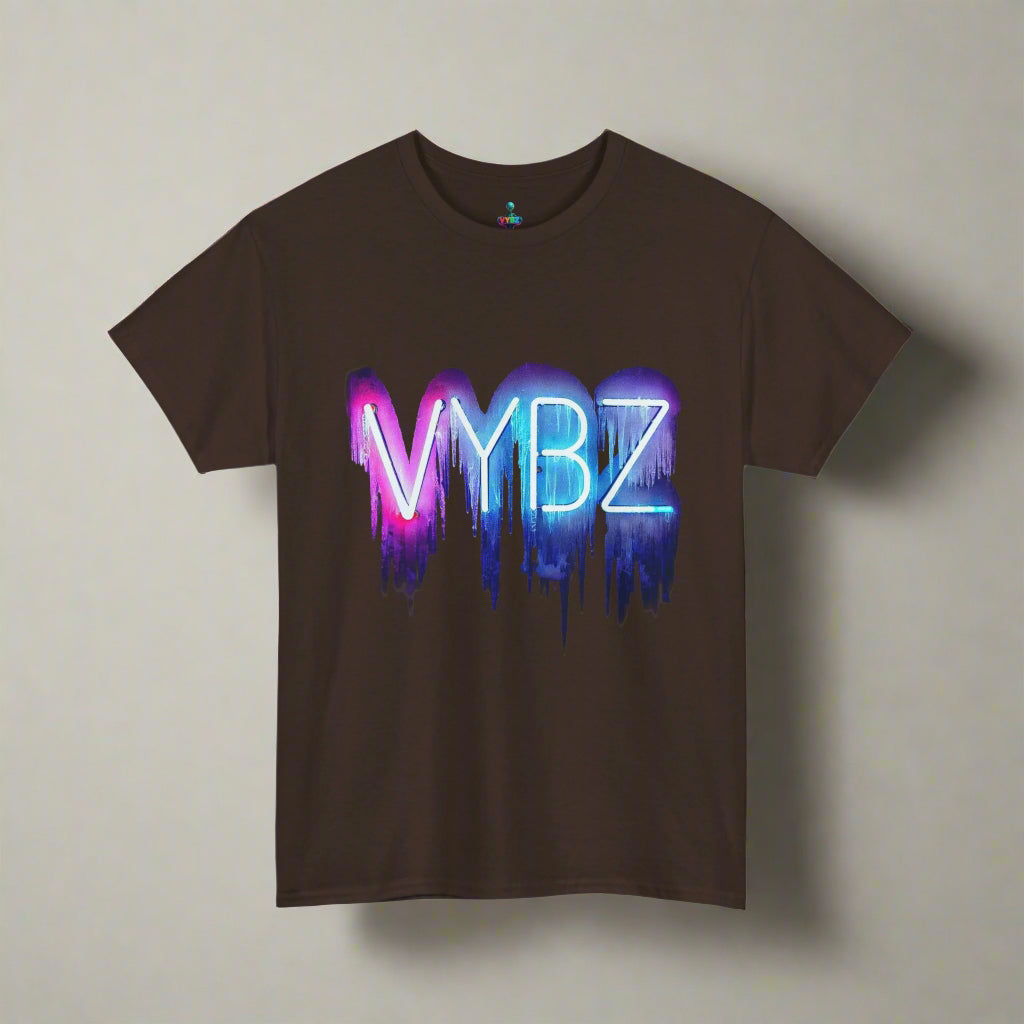 VYBZ Neon Drip Unisex Heavy Cotton Tee, Graphic Tee, Streetwear, Music Festival Shirt, Casual Wear, Gift for Friends