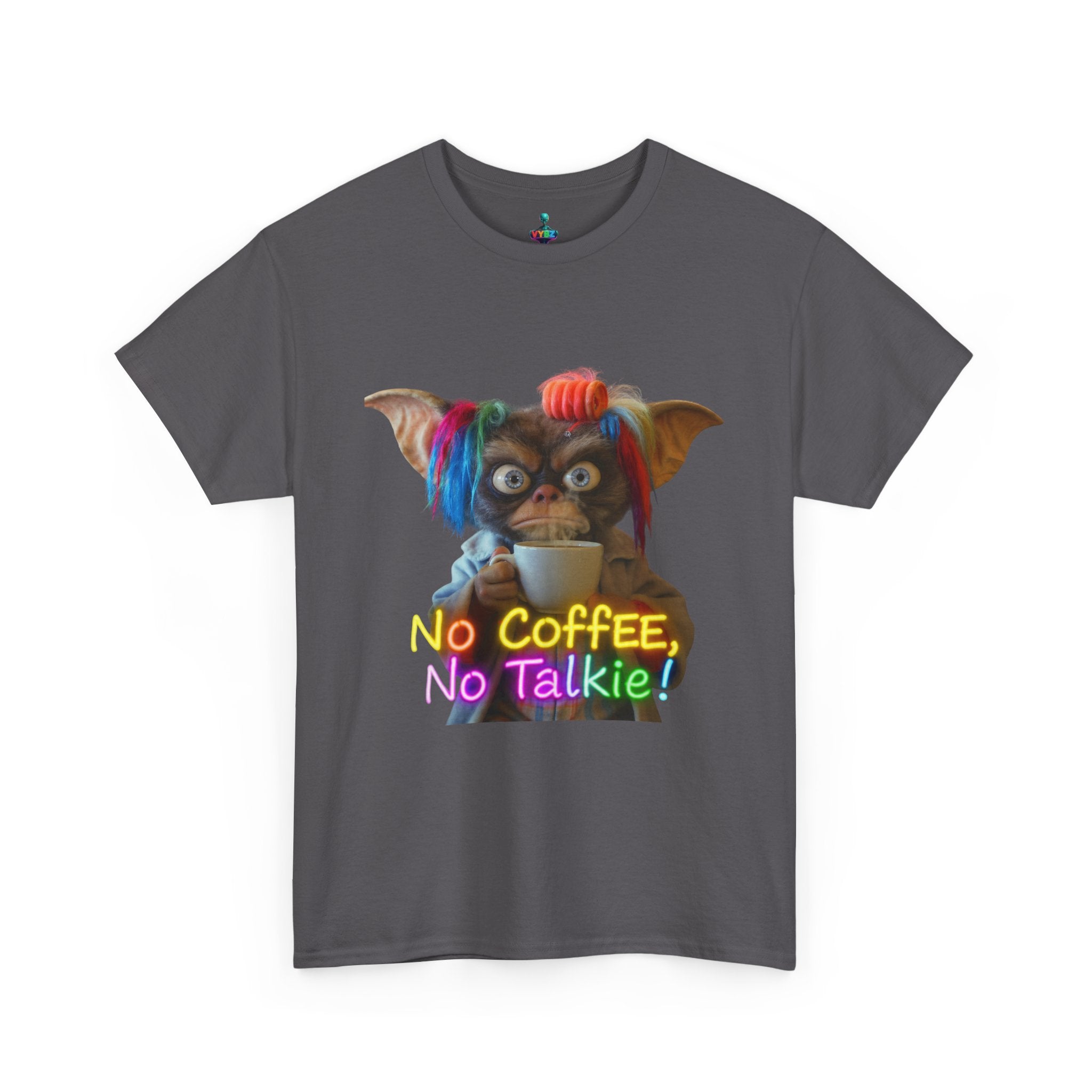 No Coffee, No Talkie Tee — Cute Gremlin Coffee Morning Shirt