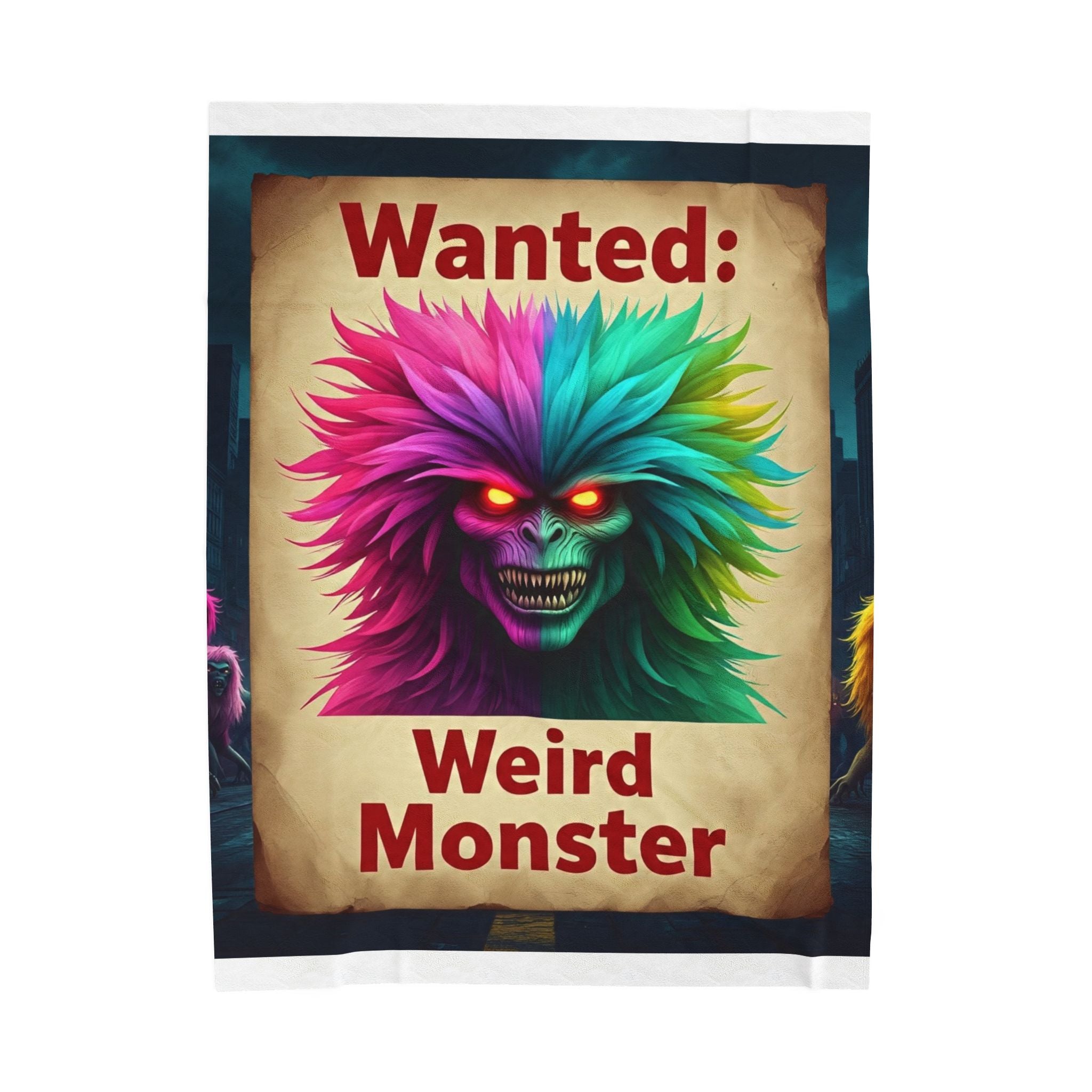 Wanted: Weird Monster Plush Blanket