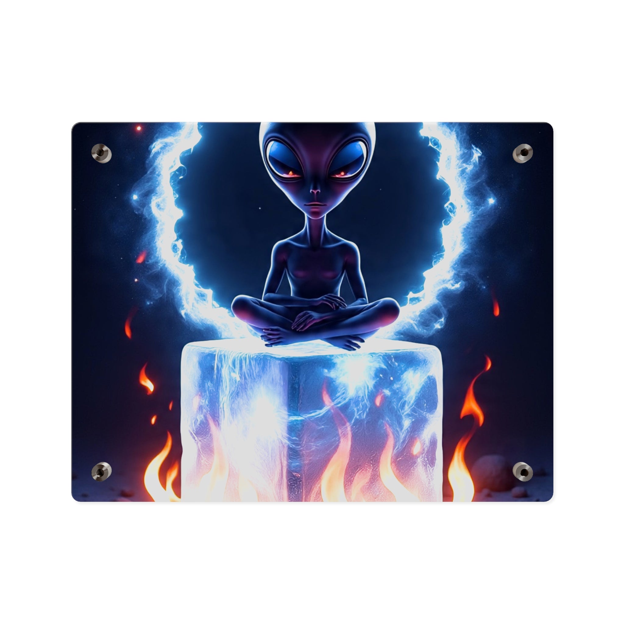 Cosmic Alien Acrylic Wall Art