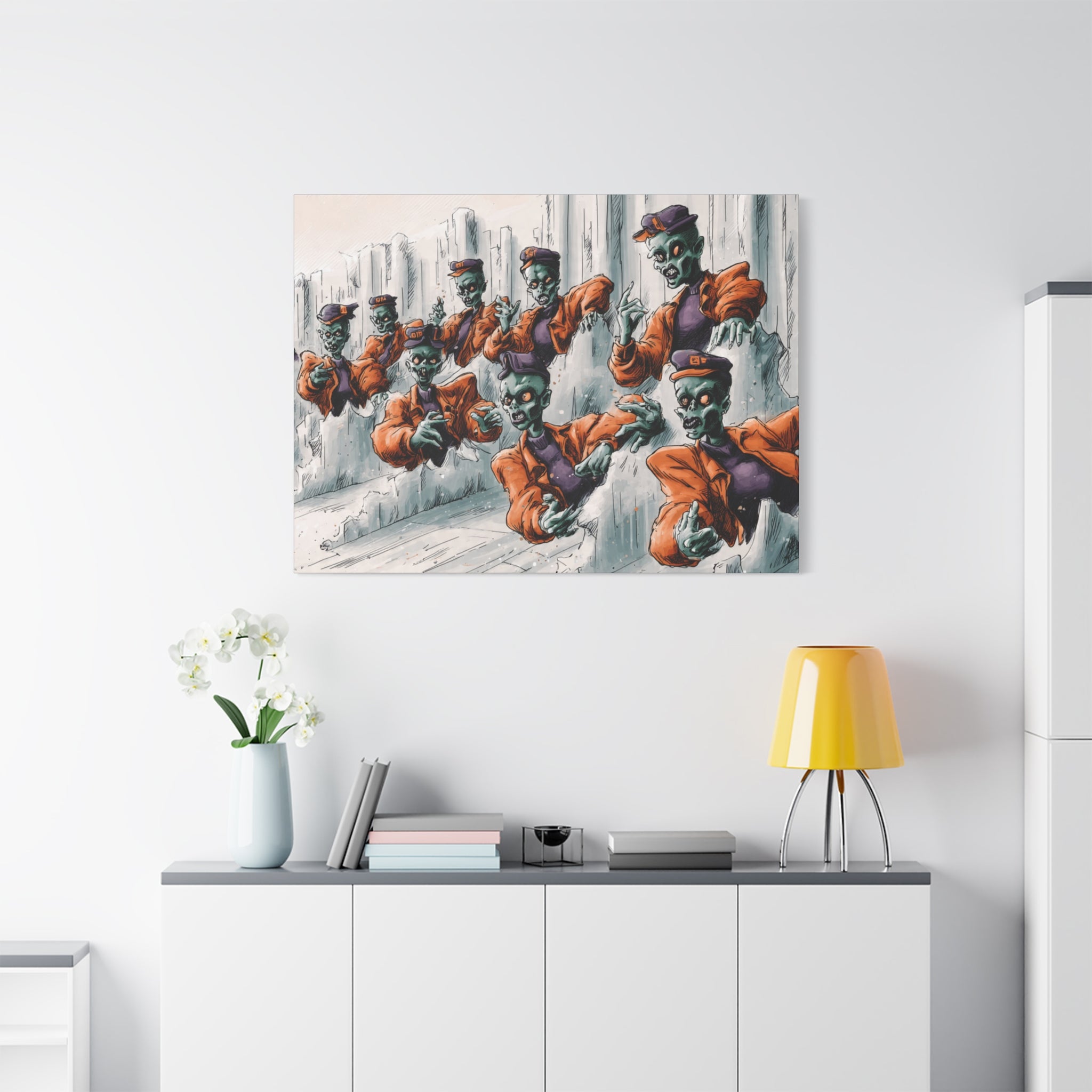 Zombie Chorus Matte Canvas Wall Art