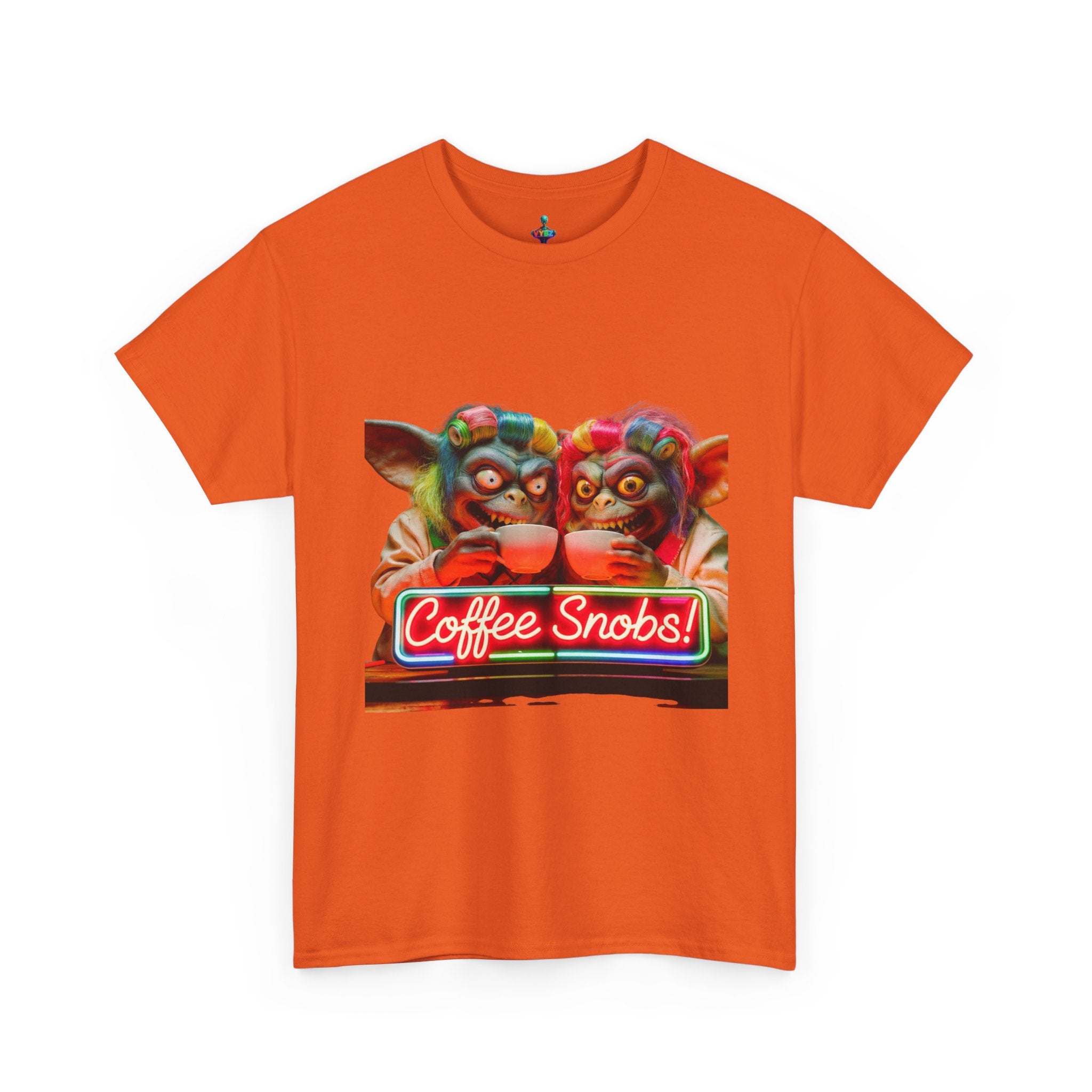 Coffee Snobs T-Shirt — Retro Neon Gremlin Coffee Lovers Tee