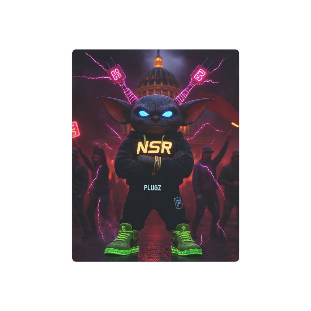 Limited Edition North Star Rebel x 612 Misfits 'Plugz' Metal Art Sign